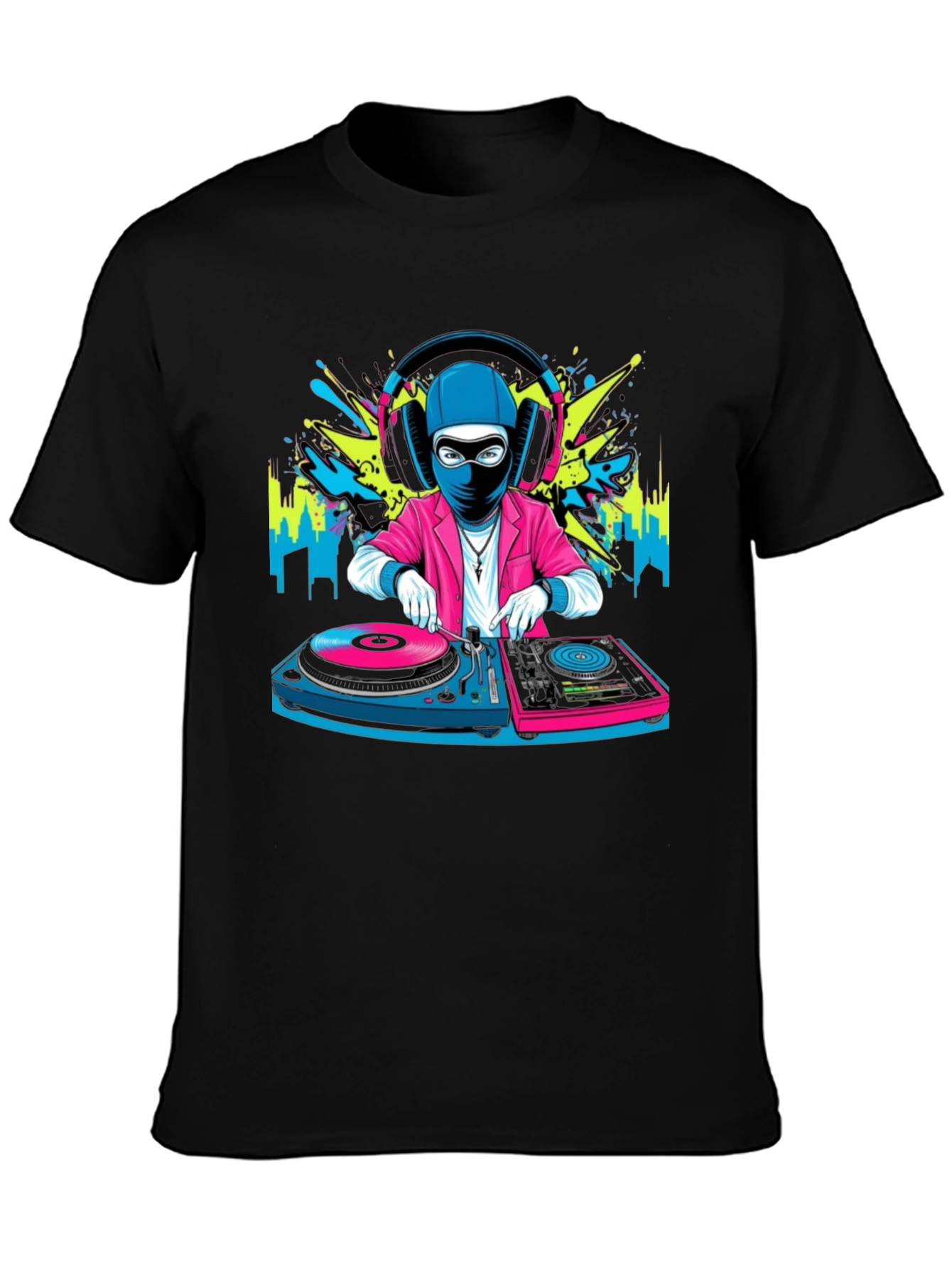 DJ Ninja Graphic Tee - Cool Musician T-Shirt