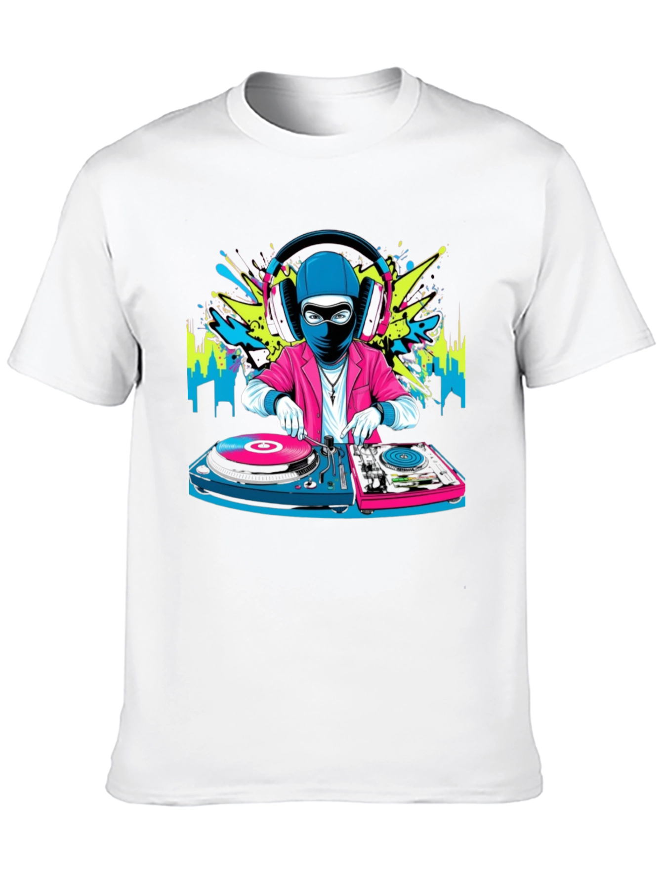 DJ Ninja Graphic Tee - Cool Musician T-Shirt