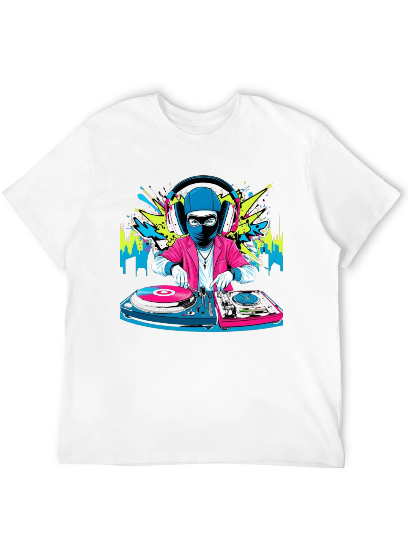 DJ Ninja Graphic Tee - Cool Musician T-Shirt