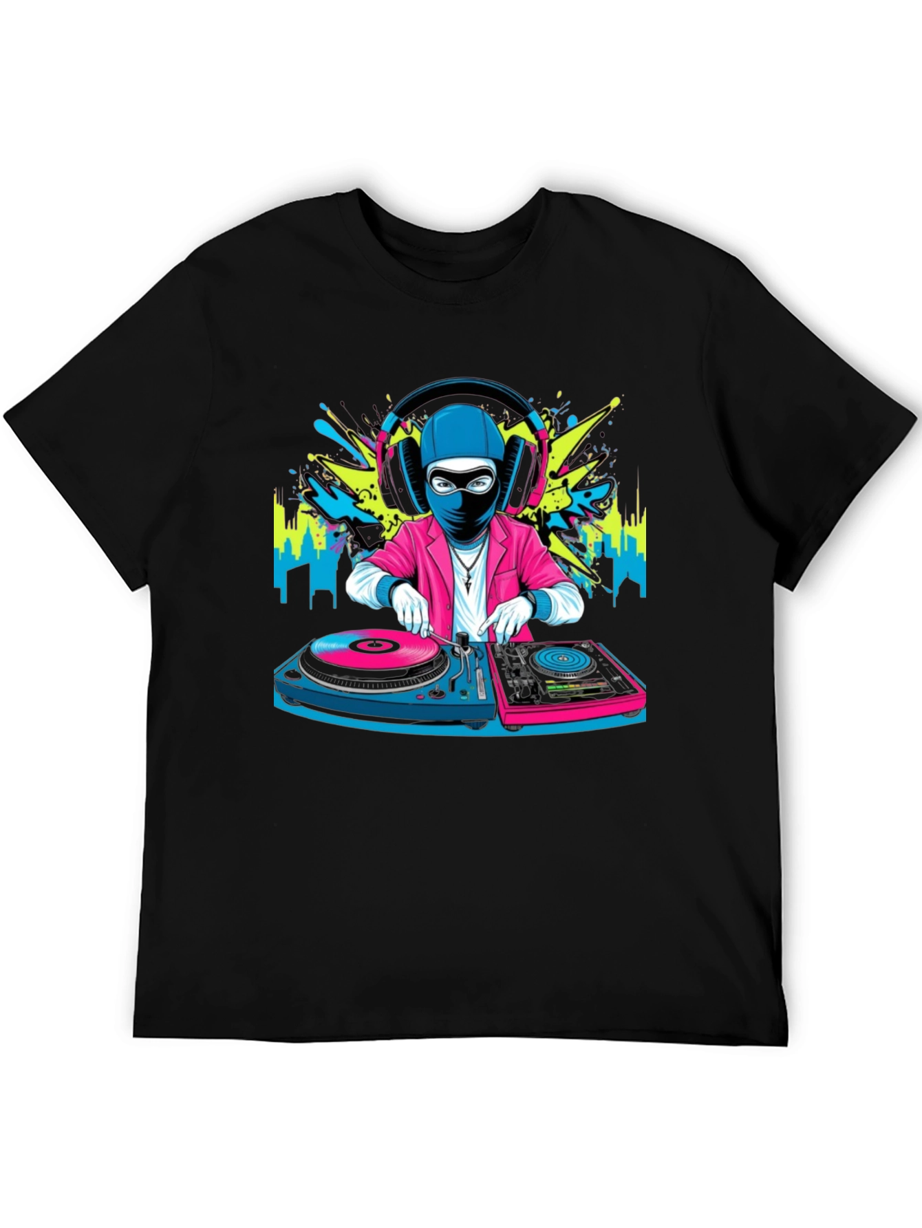 DJ Ninja Graphic Tee - Cool Musician T-Shirt