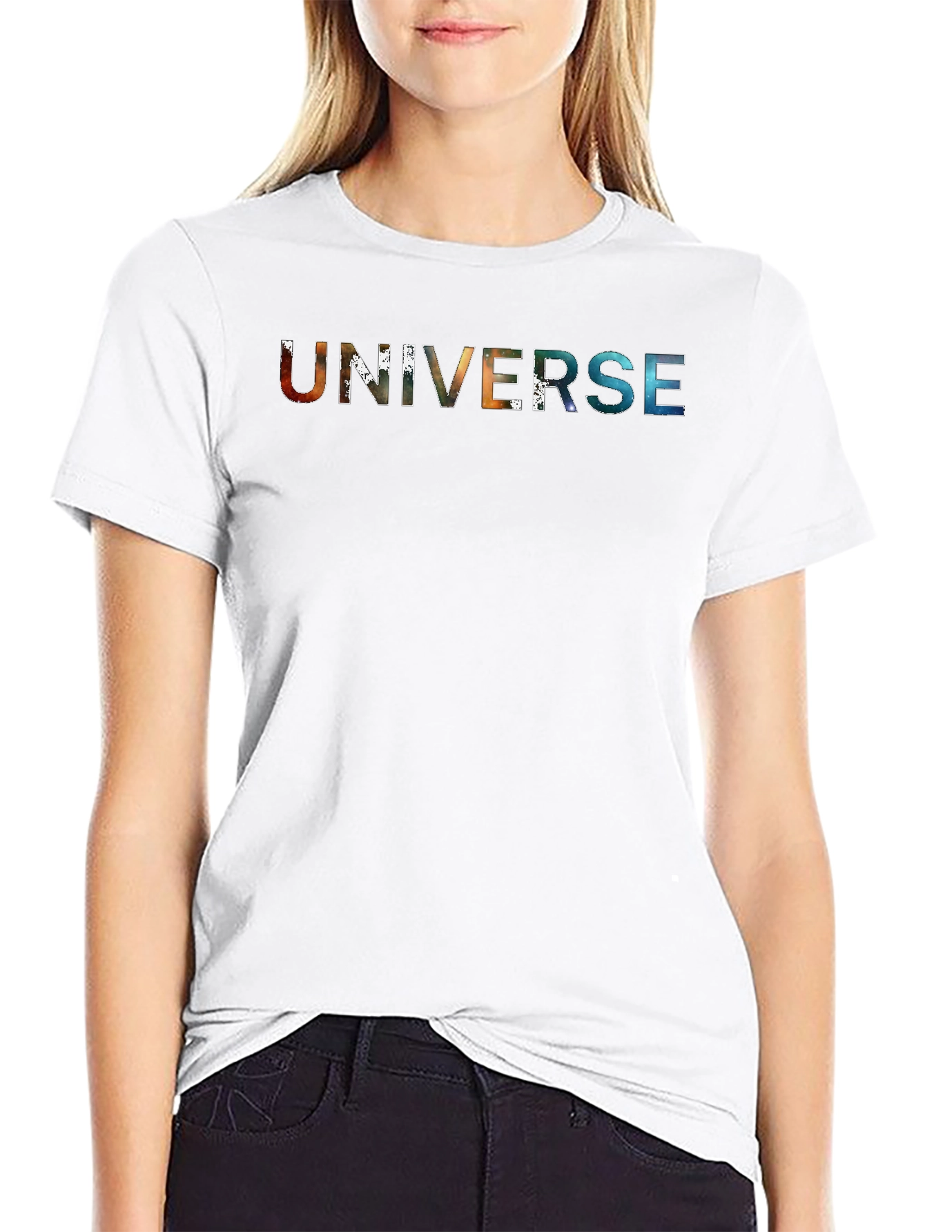 Universe Graphic Tee - Trendy Galaxy Design