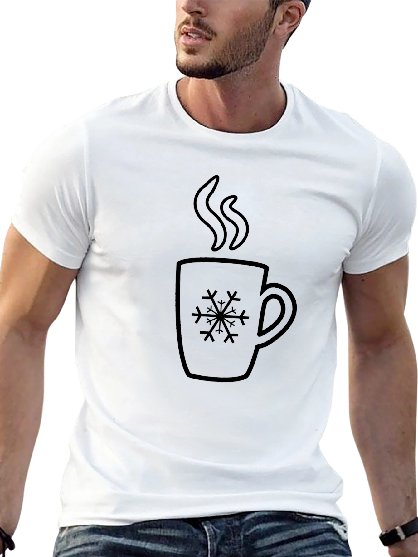Winter Warmth Graphic Tee - Black