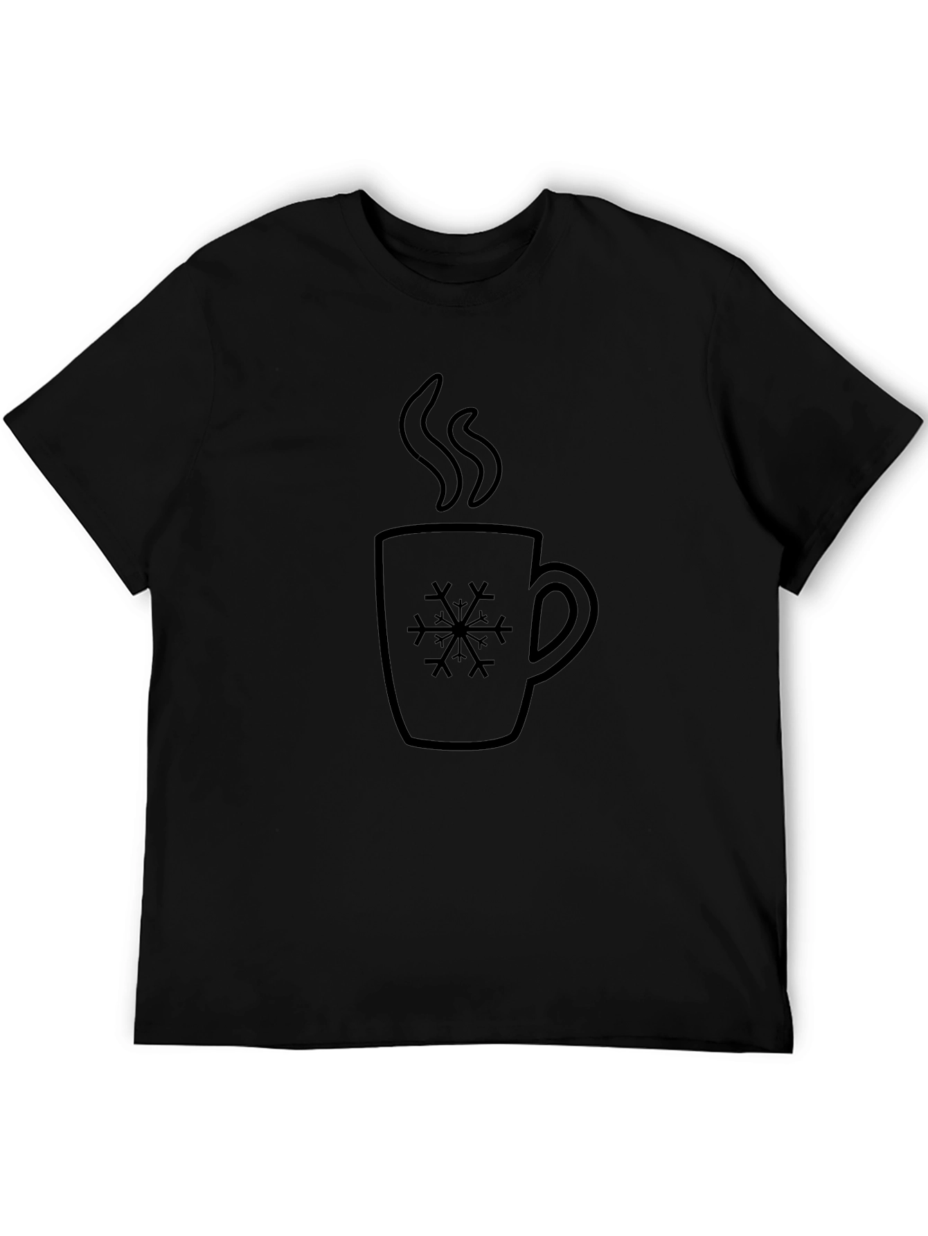 Winter Warmth Graphic Tee - Black
