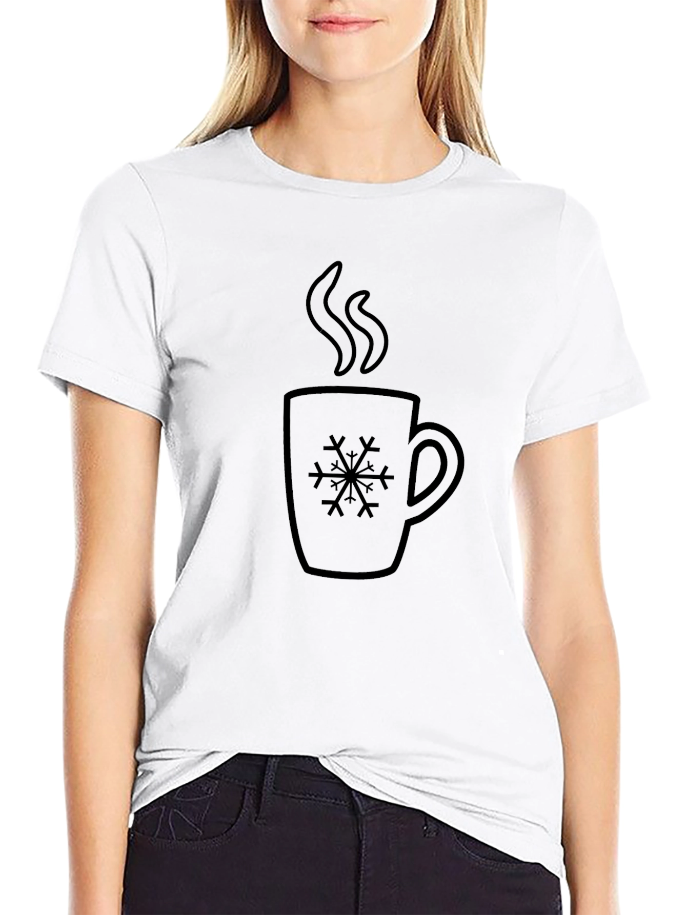 Winter Warmth Graphic Tee - Black
