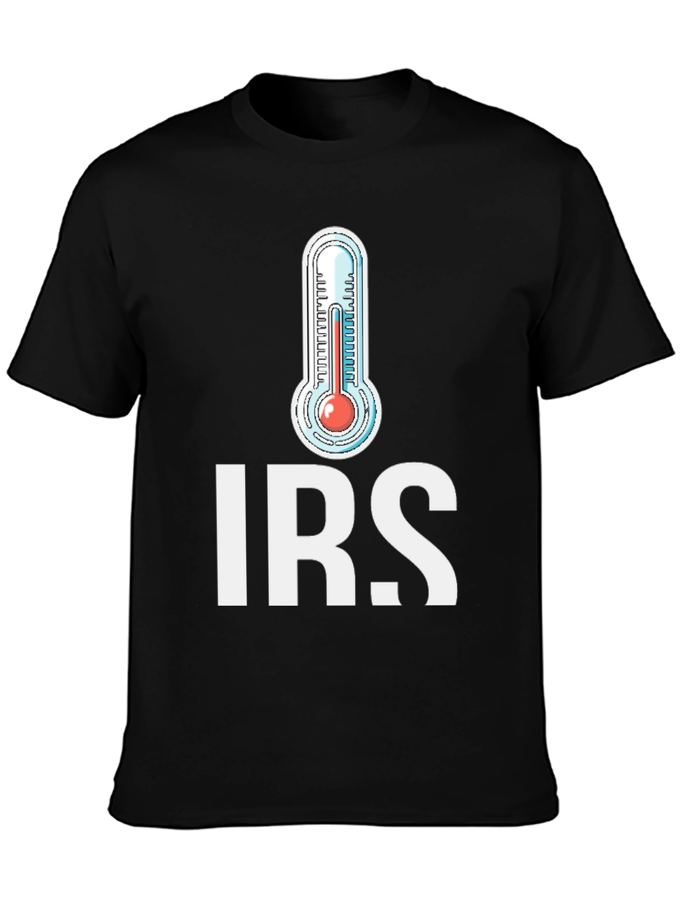 IRS Thermometer Graphic T-Shirt - Black