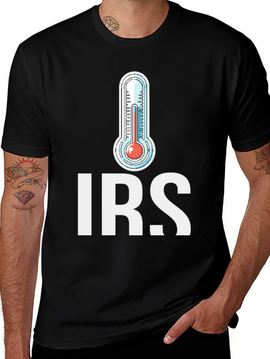IRS Thermometer Graphic T-Shirt - Black