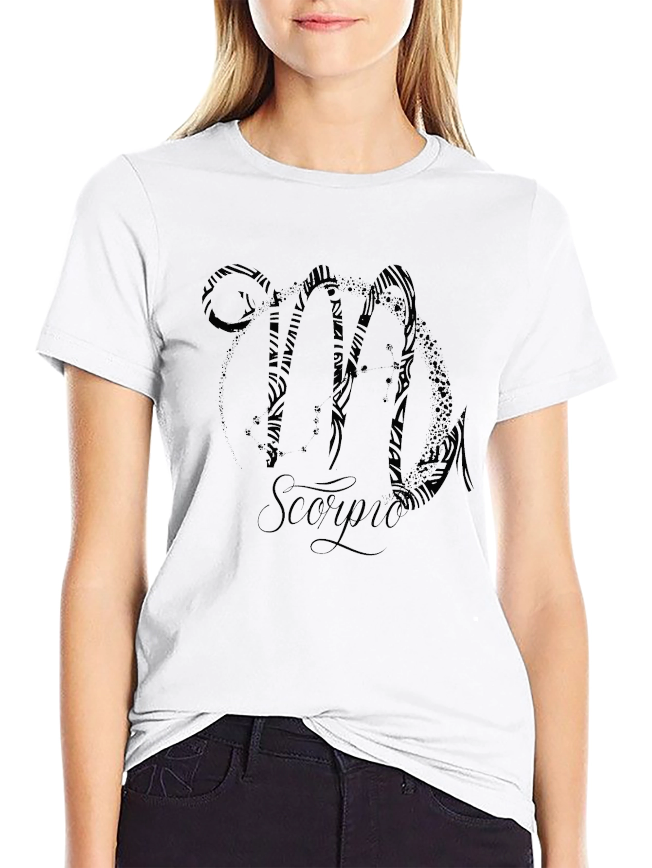 Scorpio Zodiac Sign Black Graphic Tee