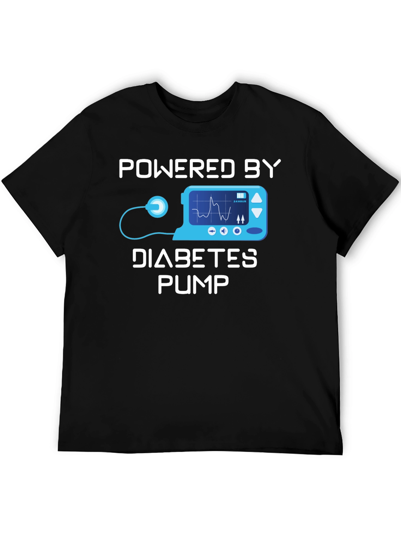 Powered by Diabetes Pump T-Shirt
