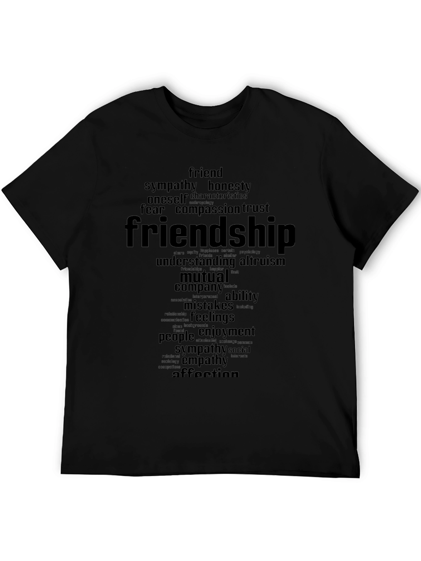 Friendship Word Art Graphic T-Shirt