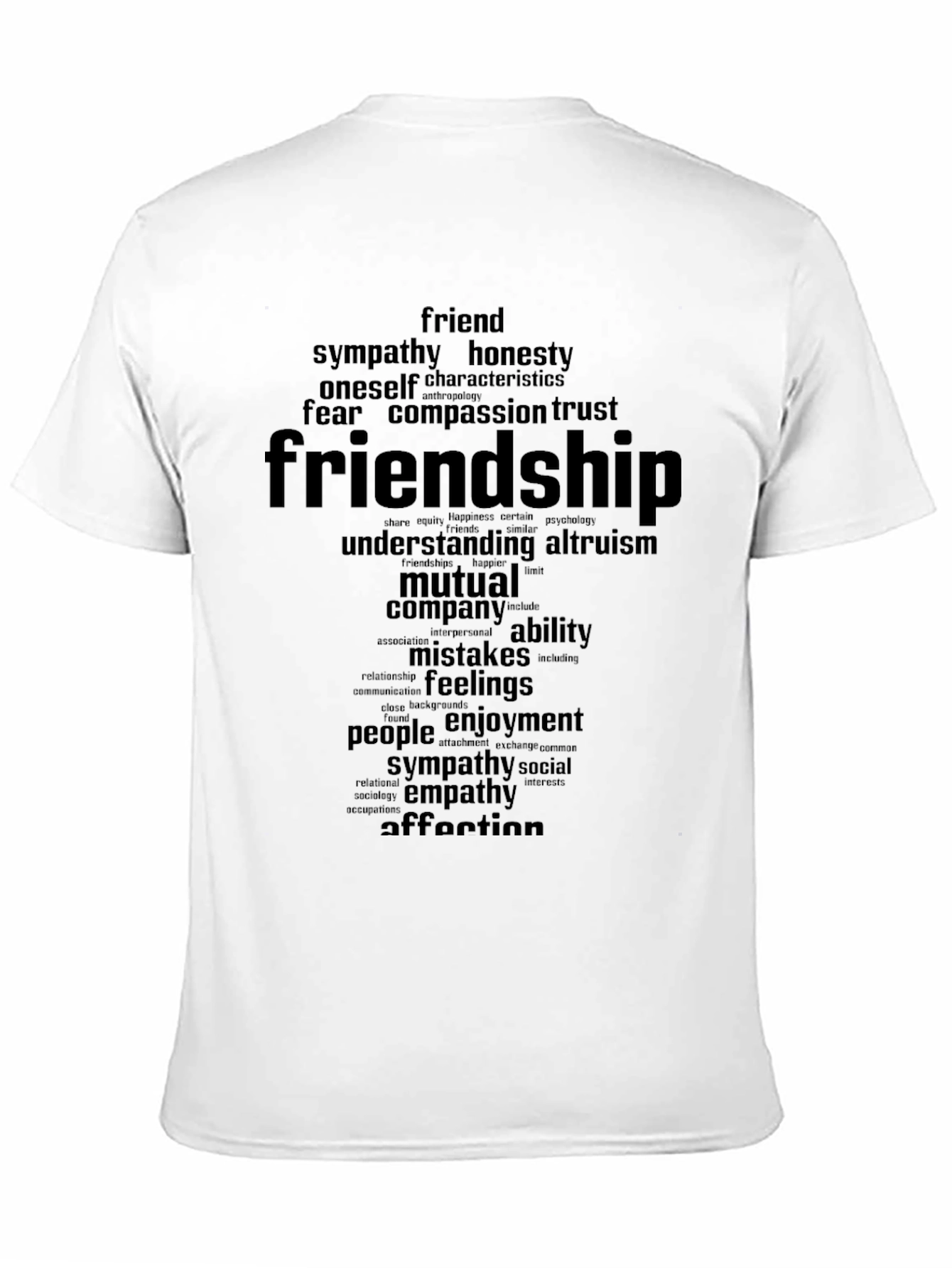 Friendship Word Art Graphic T-Shirt