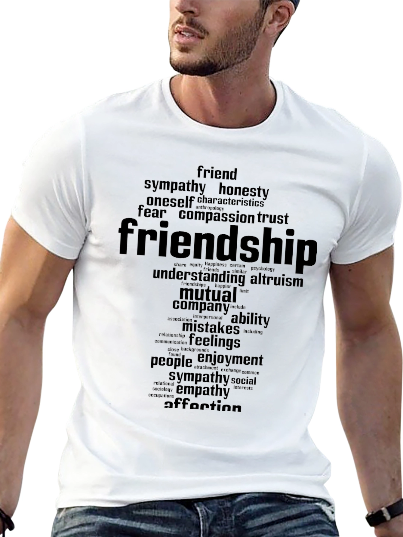 Friendship Word Art Graphic T-Shirt