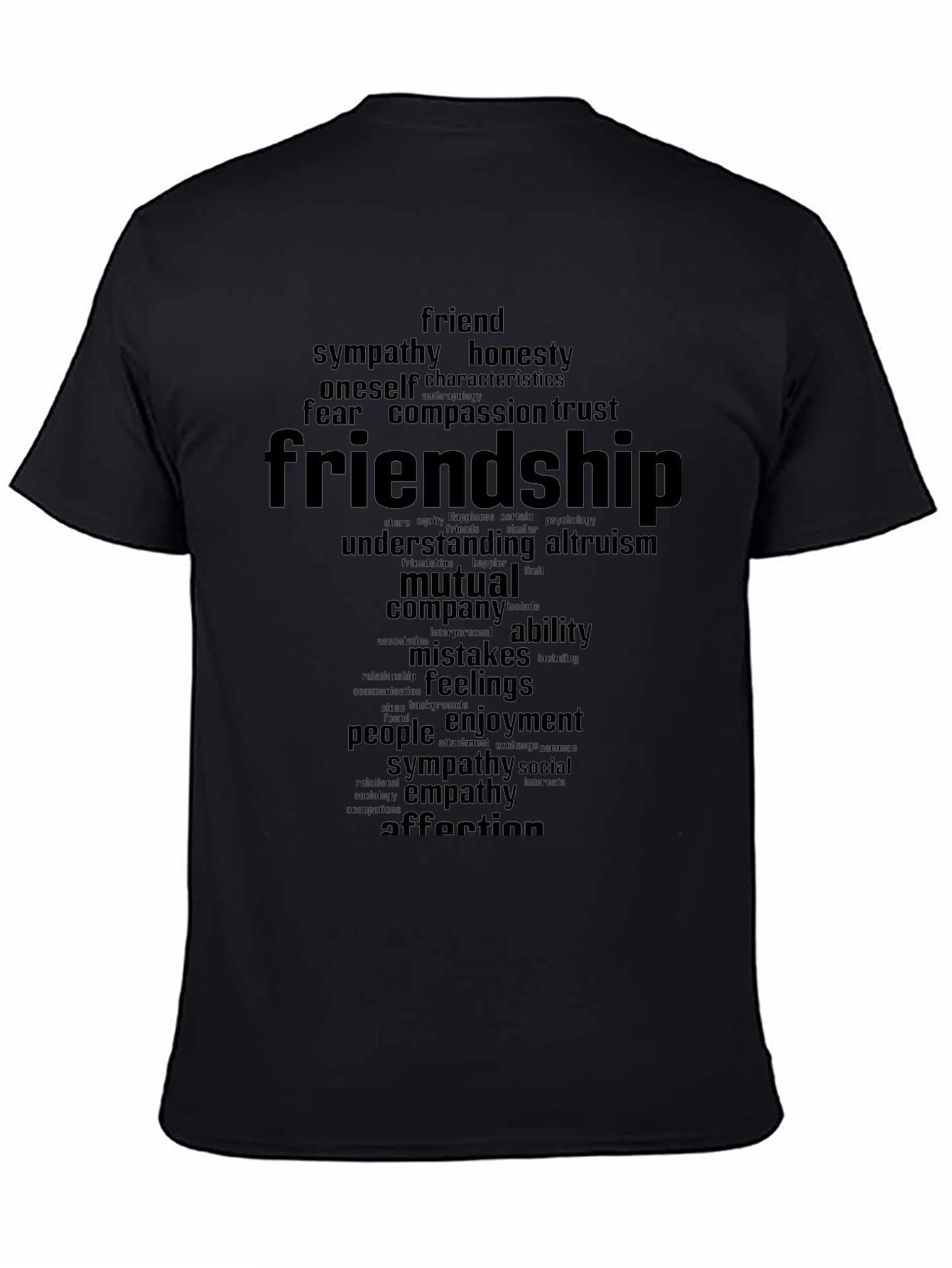 Friendship Word Art Graphic T-Shirt