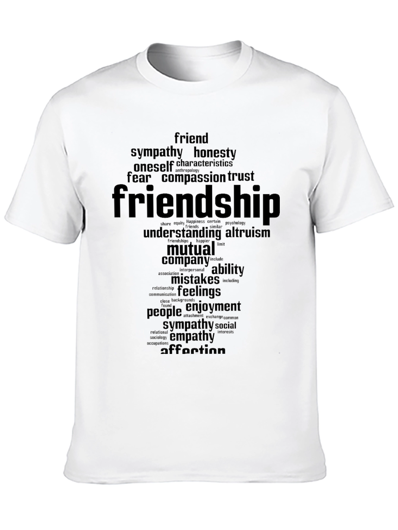 Friendship Word Art Graphic T-Shirt