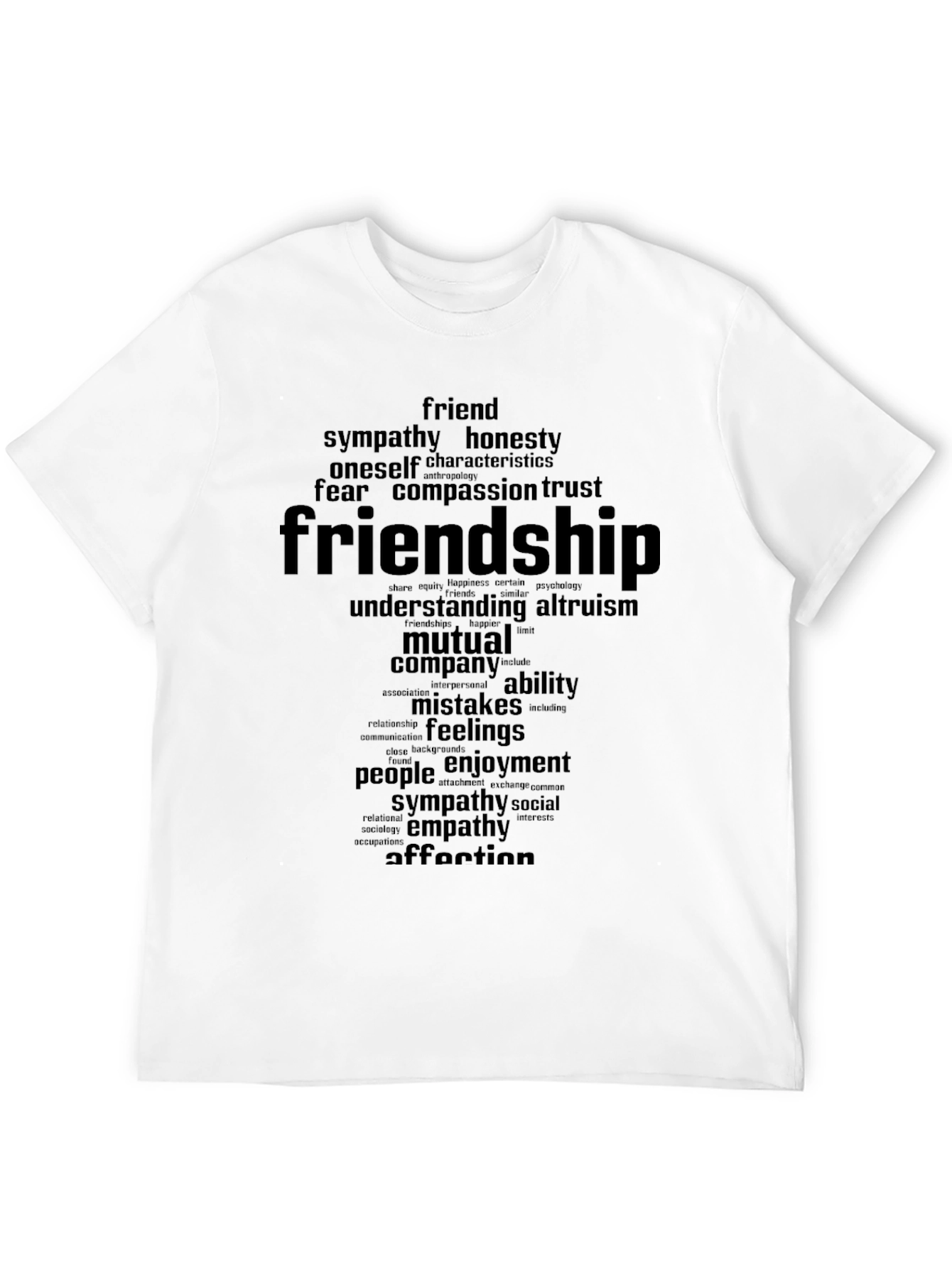 Friendship Word Art Graphic T-Shirt