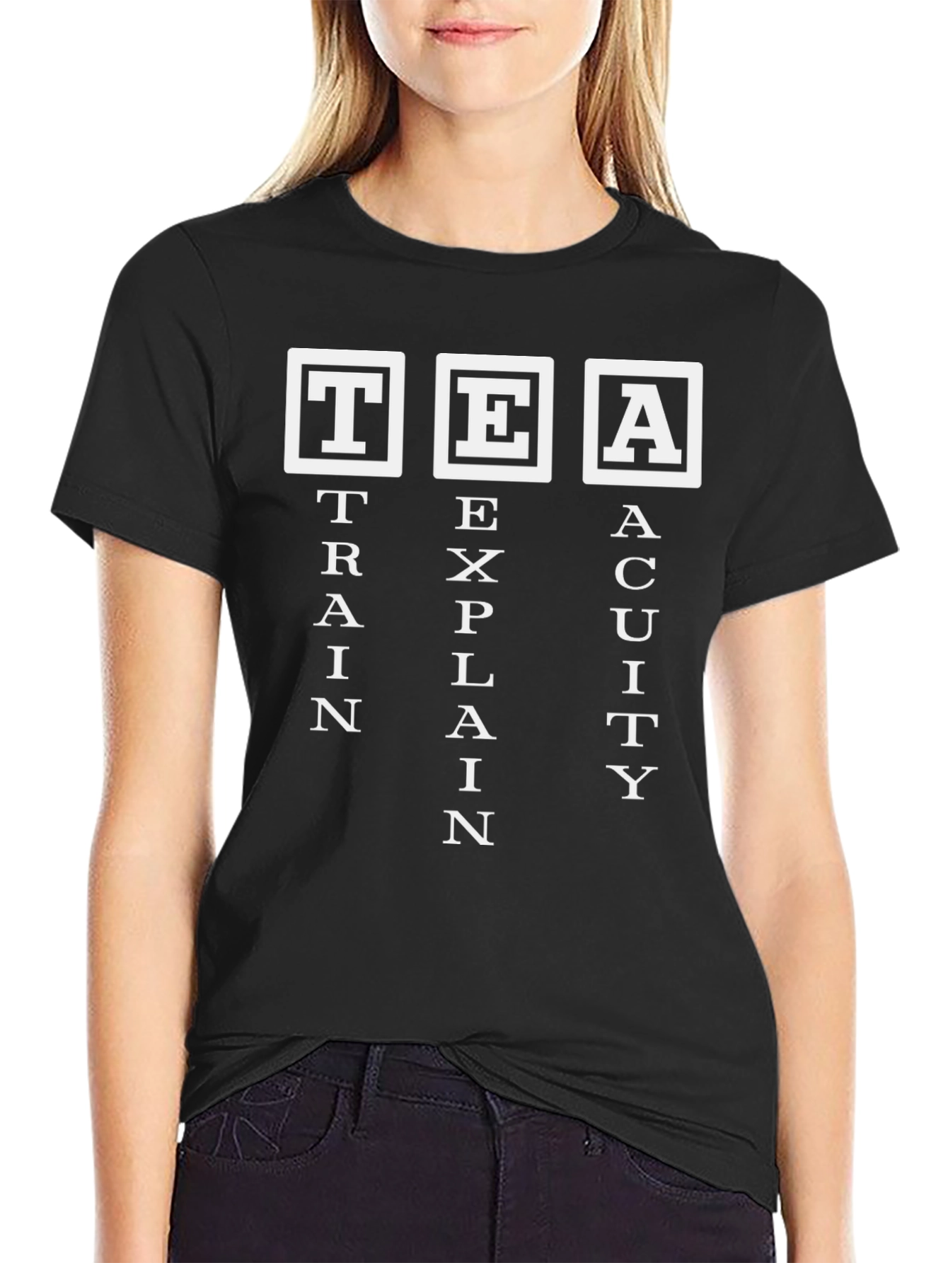 TEA - Train Explain Acuity - Black T-Shirt