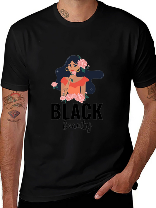 Black Beauty Graphic Tee - Stylish and Unique