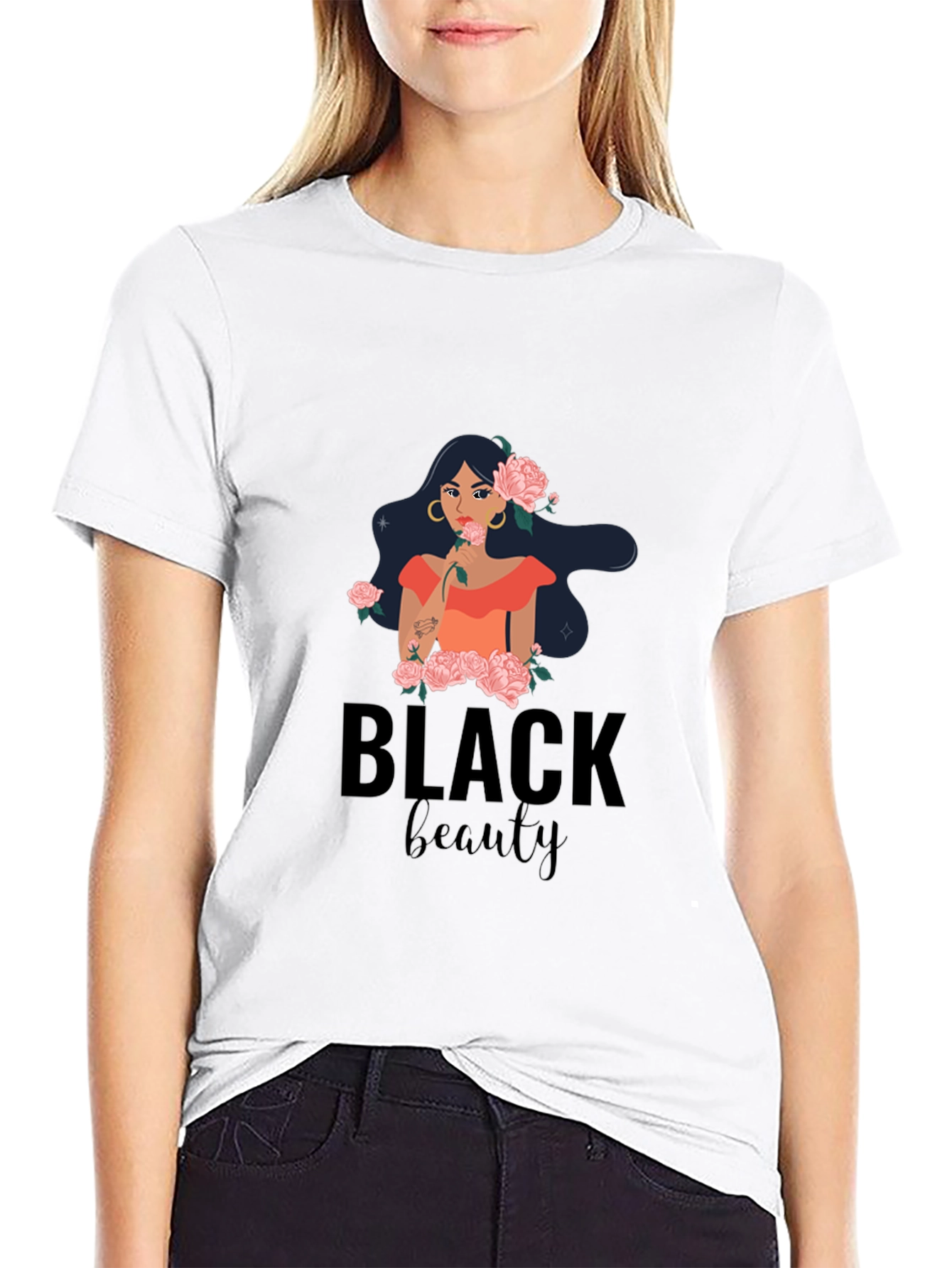 Black Beauty Graphic Tee - Stylish and Unique