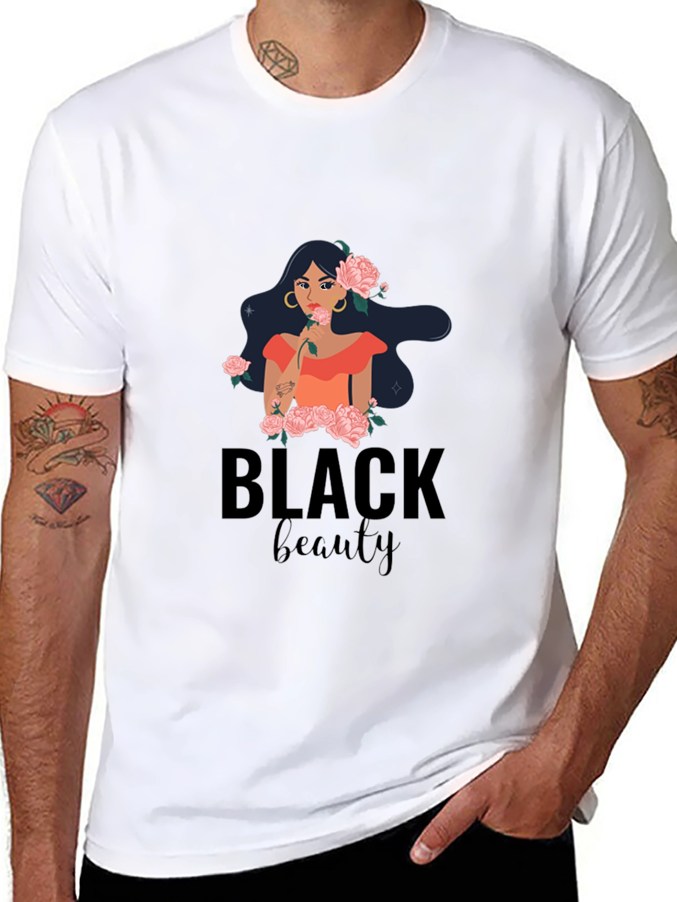 Black Beauty Graphic Tee - Stylish and Unique