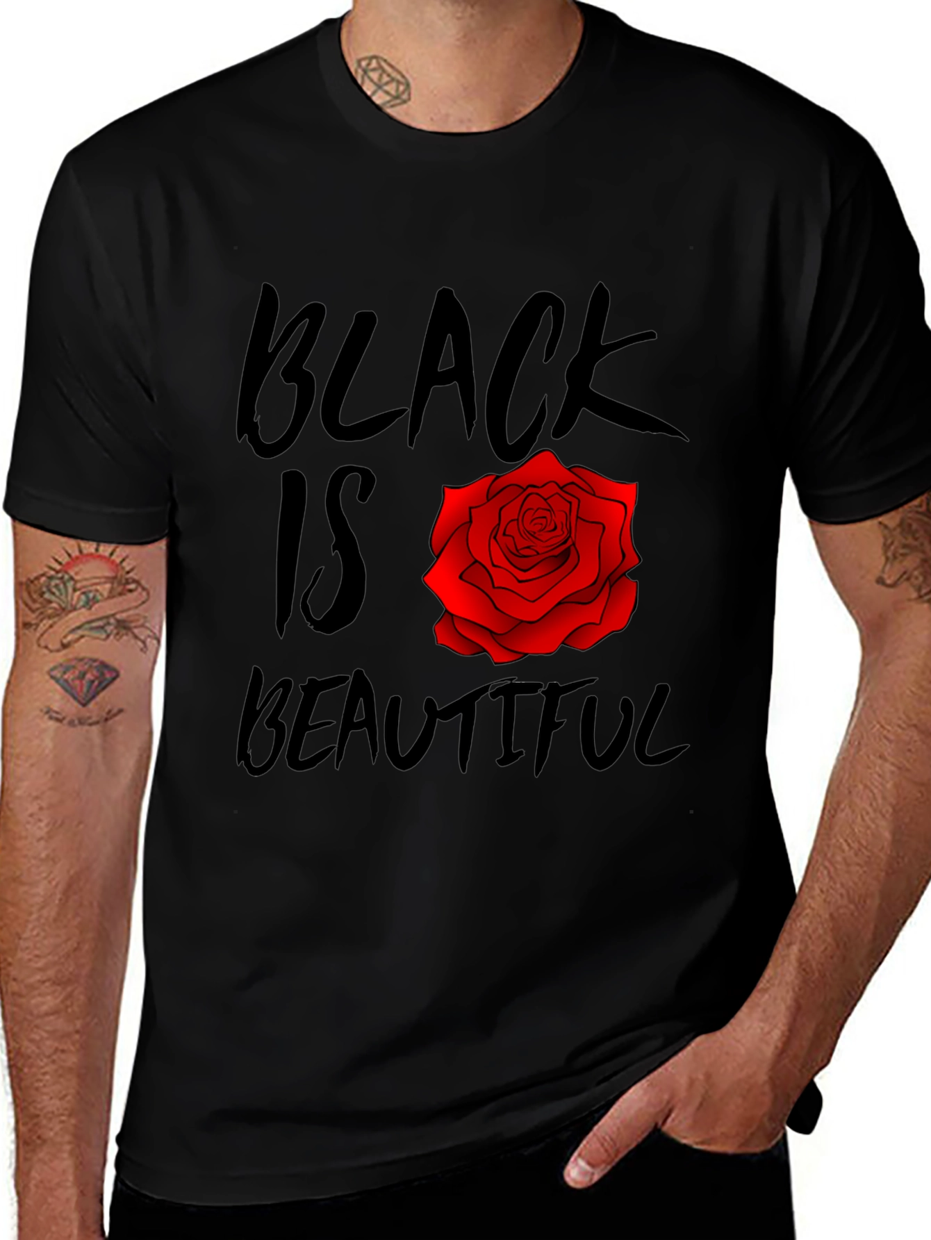 Black Is Beautiful Rose T-Shirt