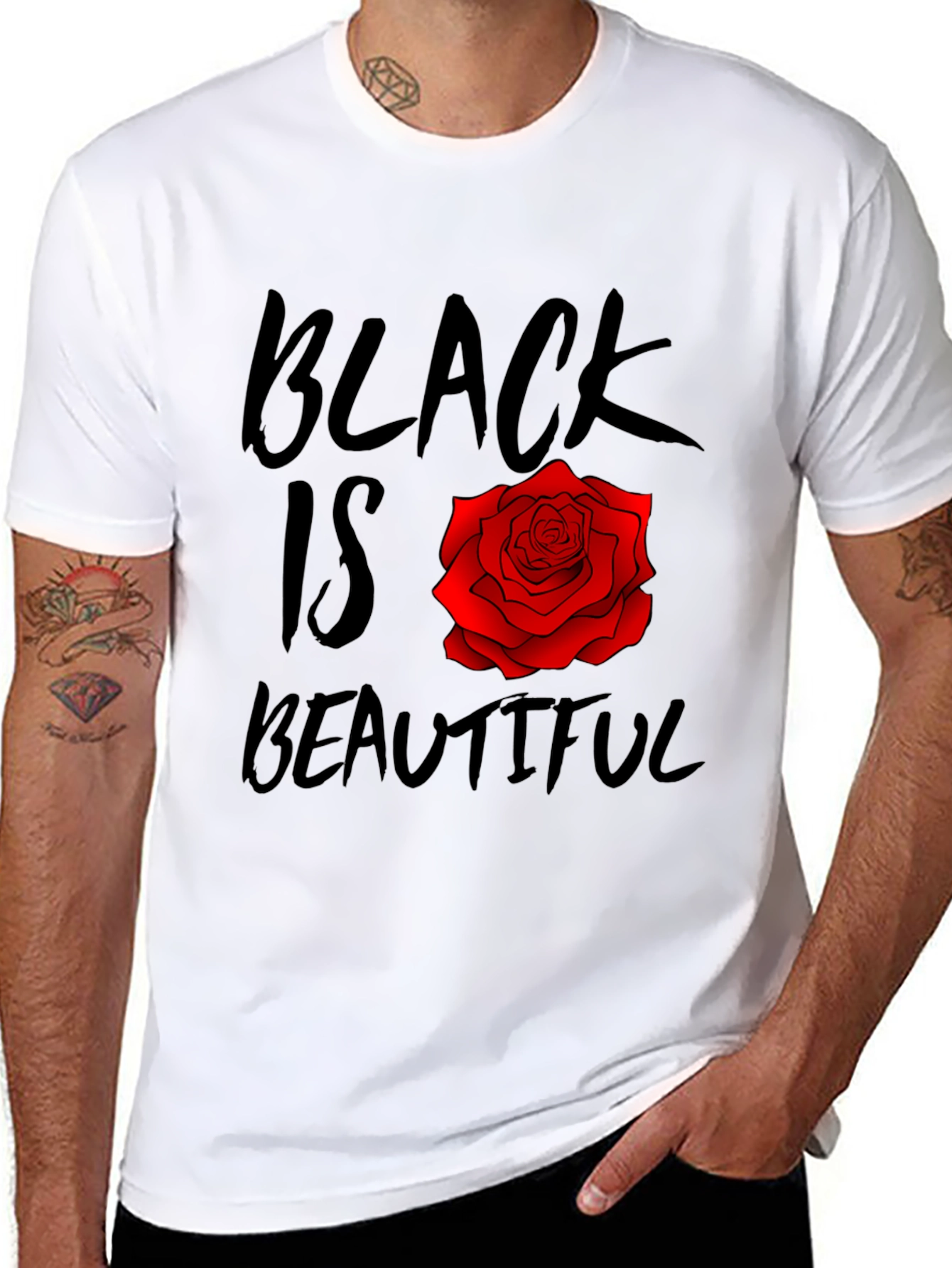 Black Is Beautiful Rose T-Shirt