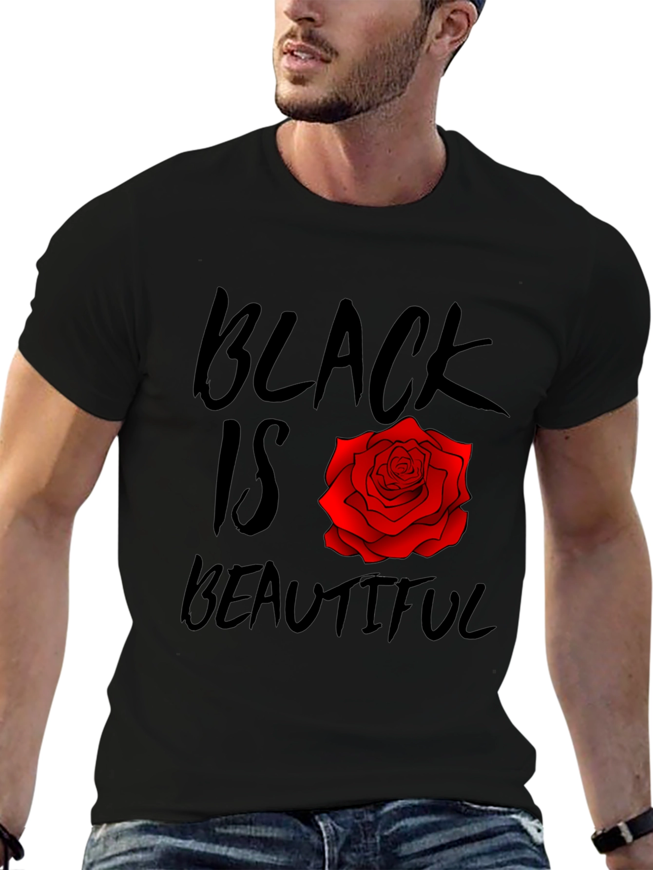 Black Is Beautiful Rose T-Shirt