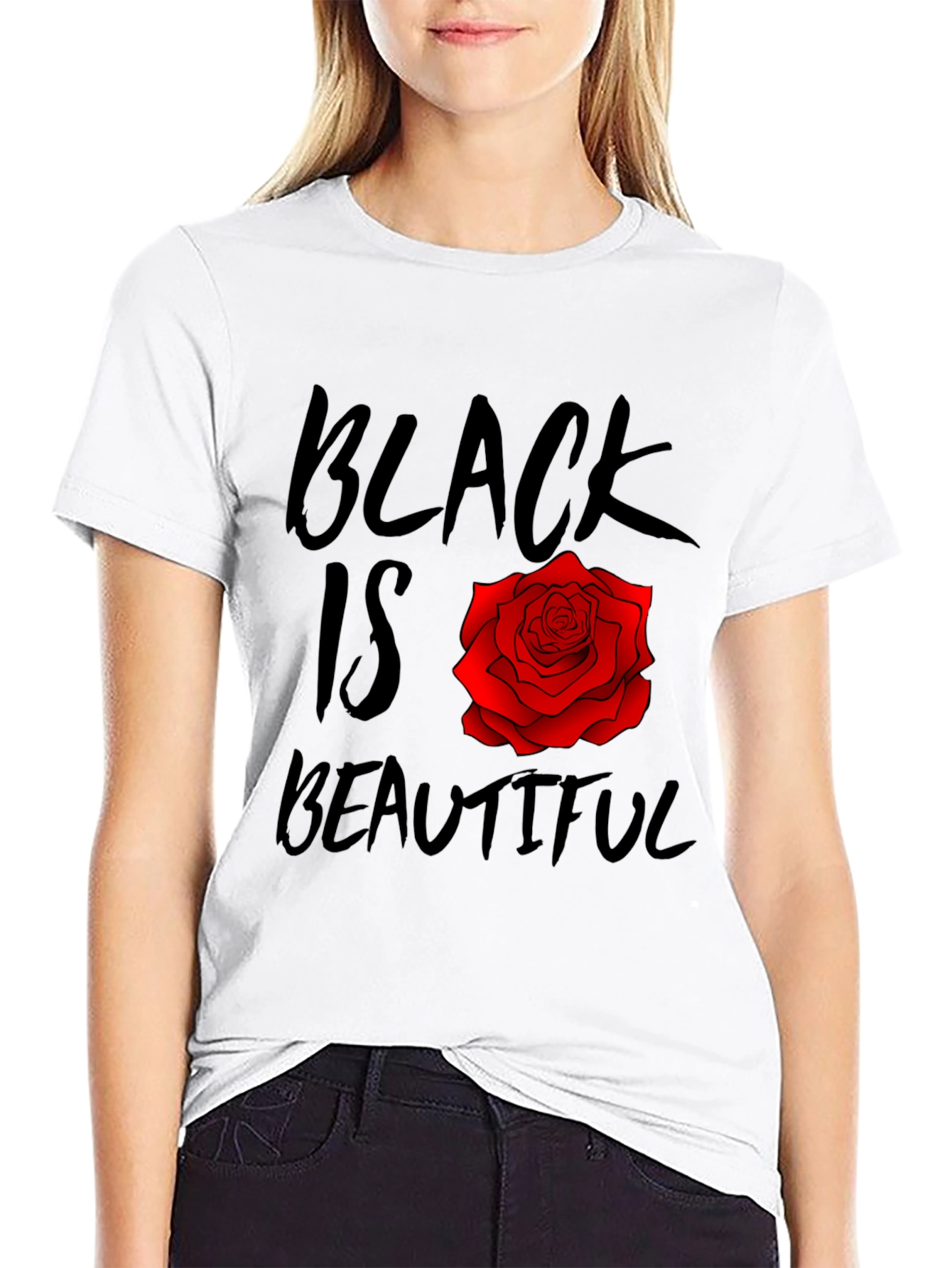 Black Is Beautiful Rose T-Shirt