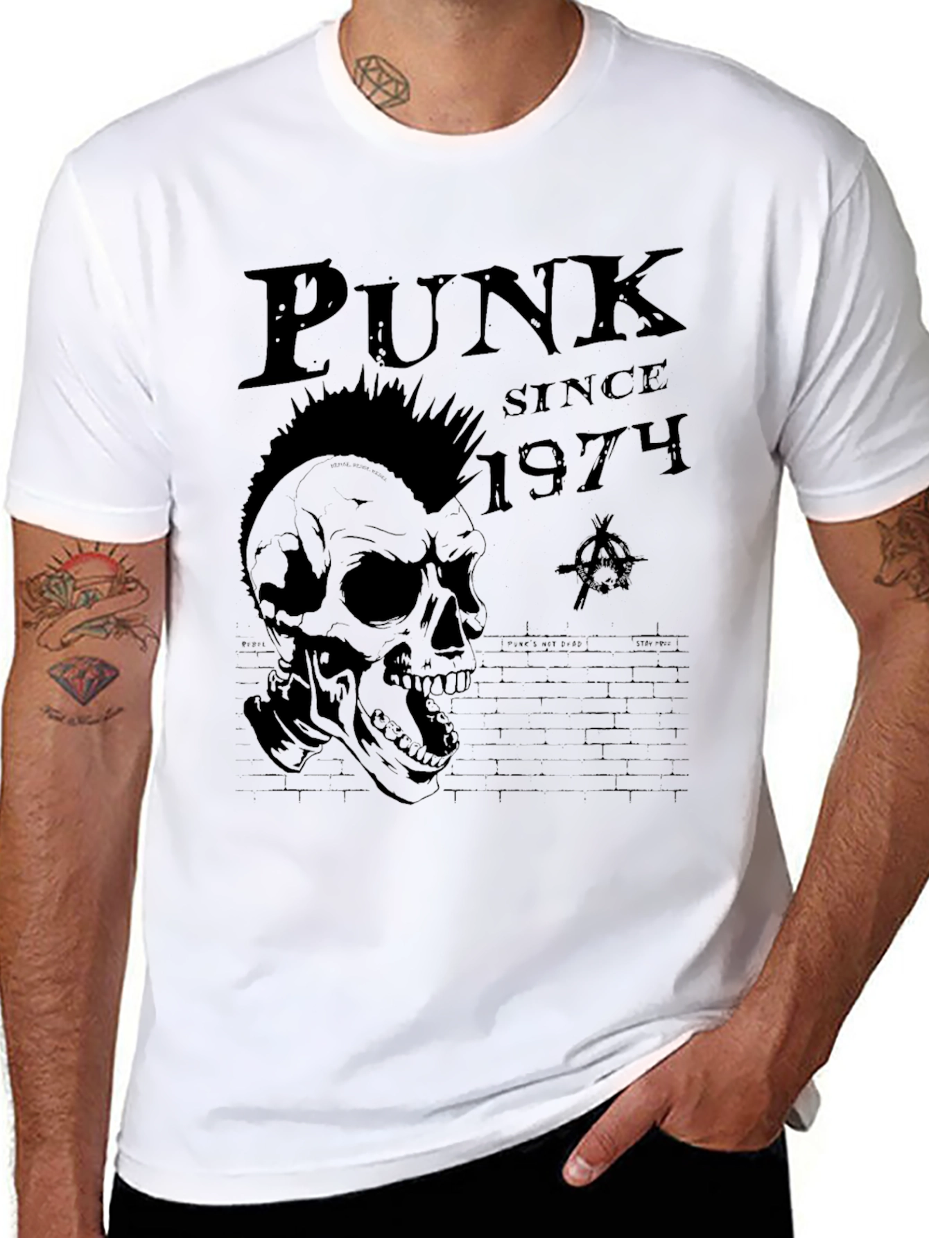 Punk Skull Graphic T-Shirt - Since 1974