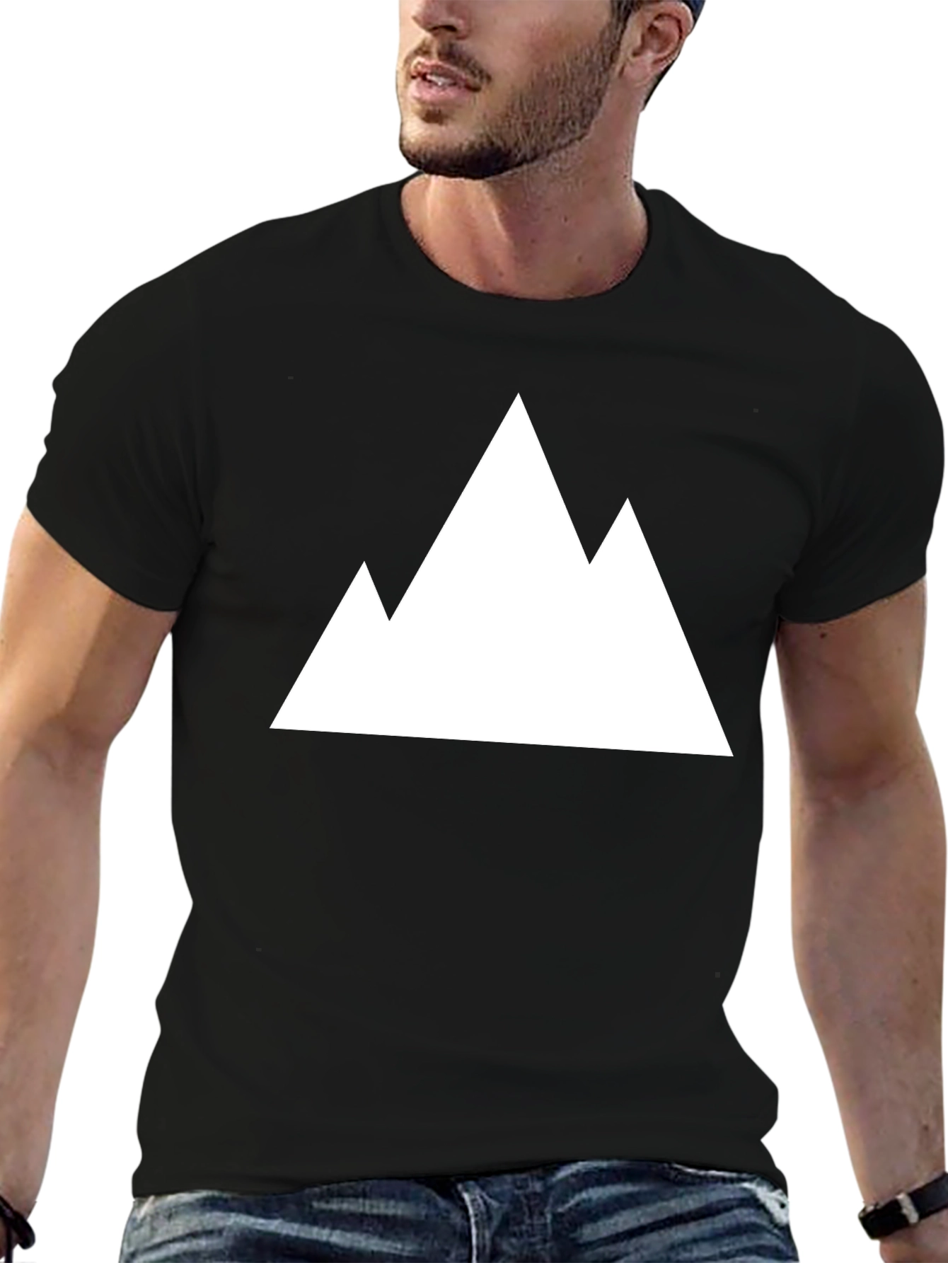 Mountain Graphic Black T-Shirt