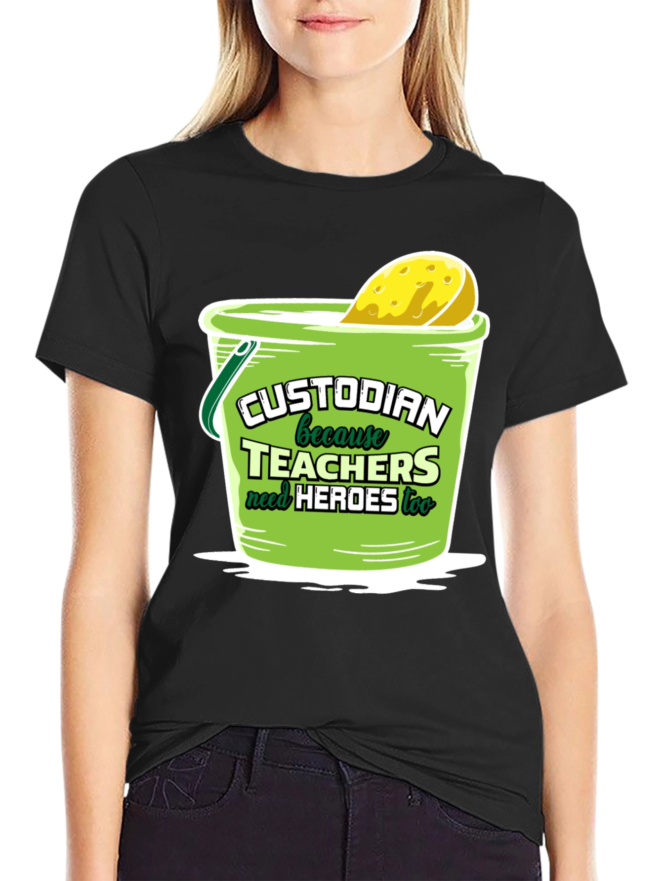 Custodian Hero T-Shirt: Teachers Need Heroes Too!