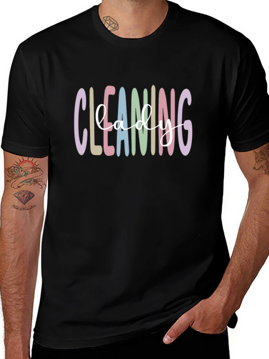 Cleaning Lady T-Shirt - Cute Pastel Design