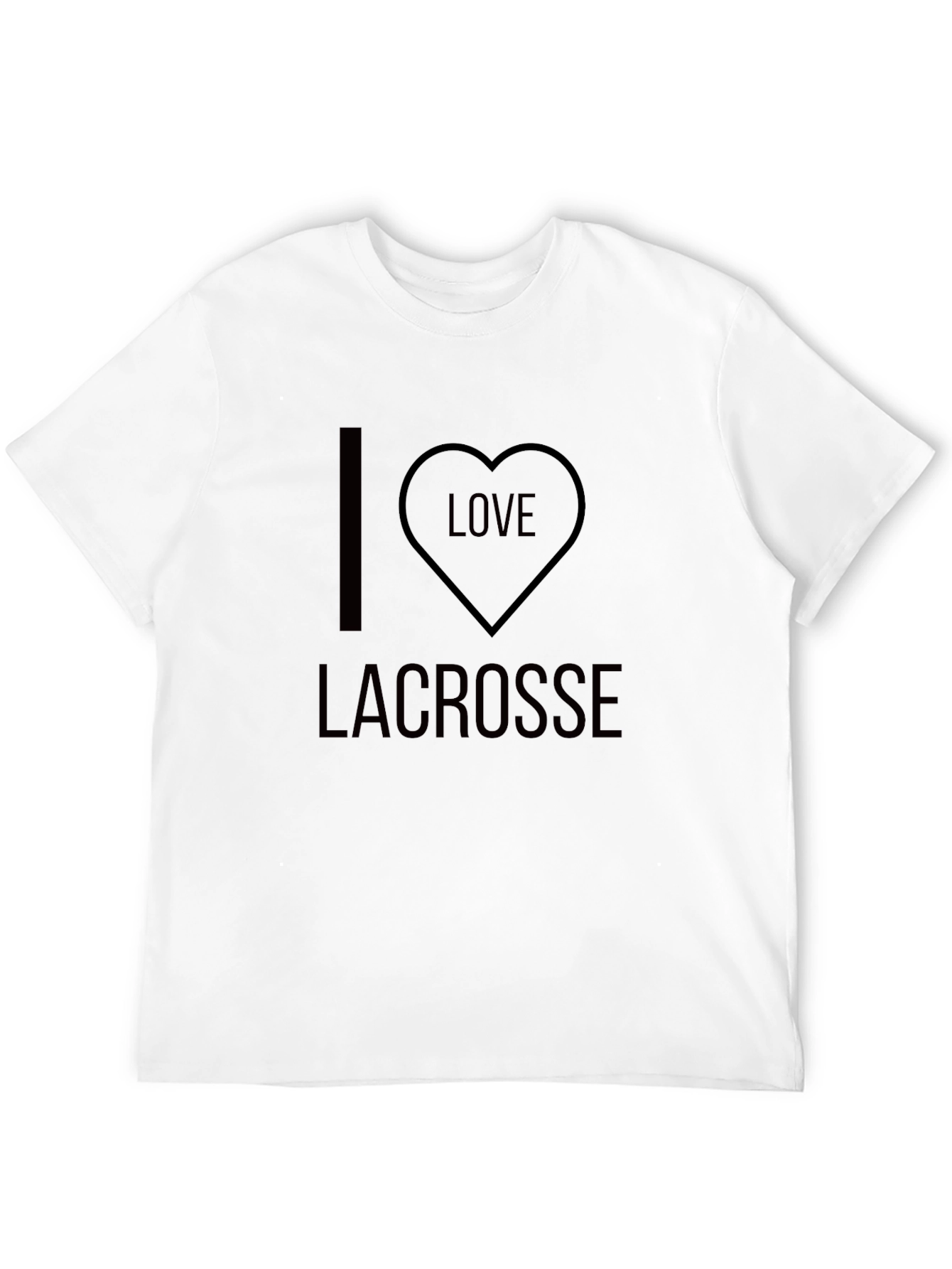I Heart Lacrosse T-Shirt - Sporty & Stylish!