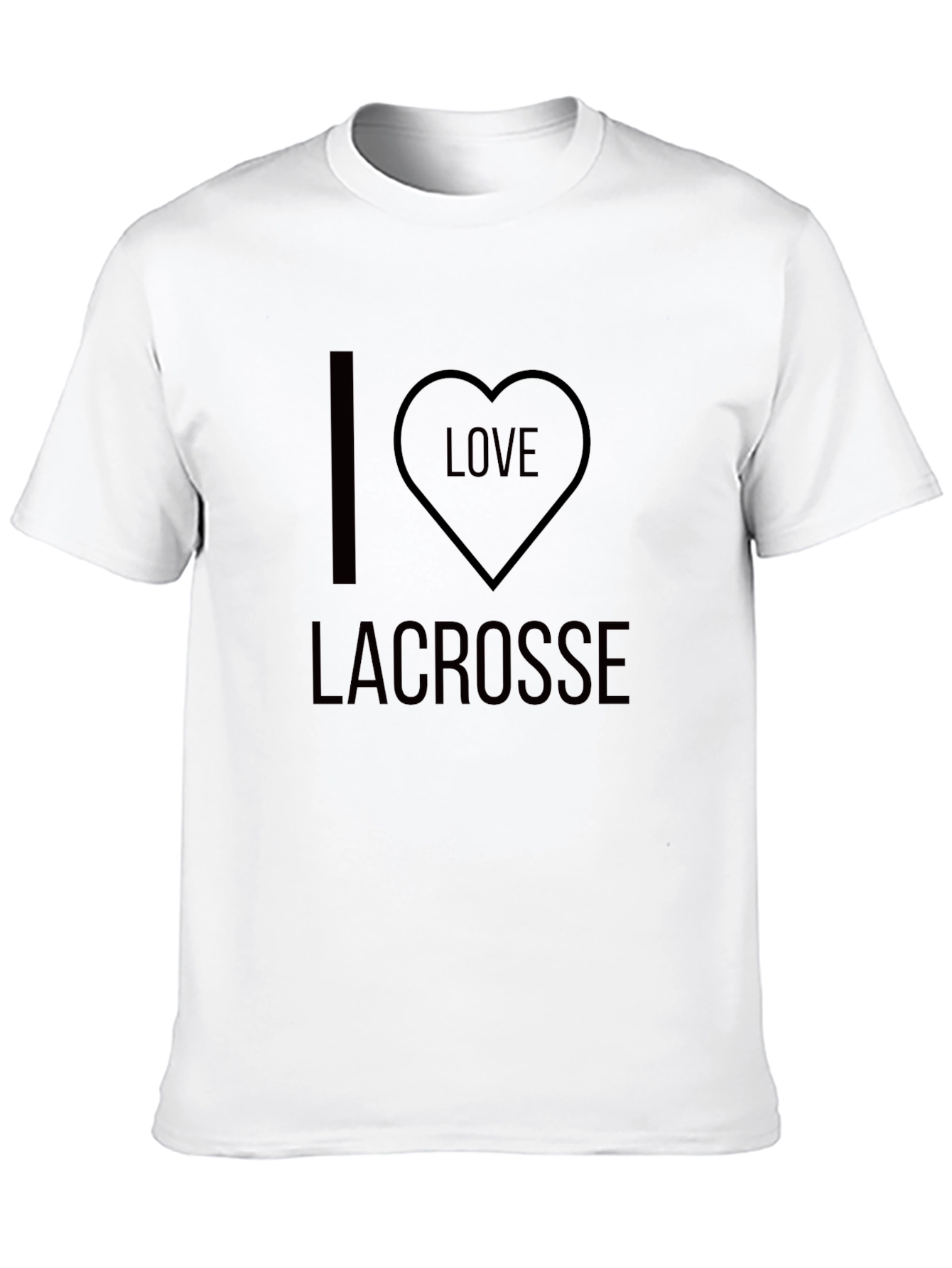 I Heart Lacrosse T-Shirt - Sporty & Stylish!