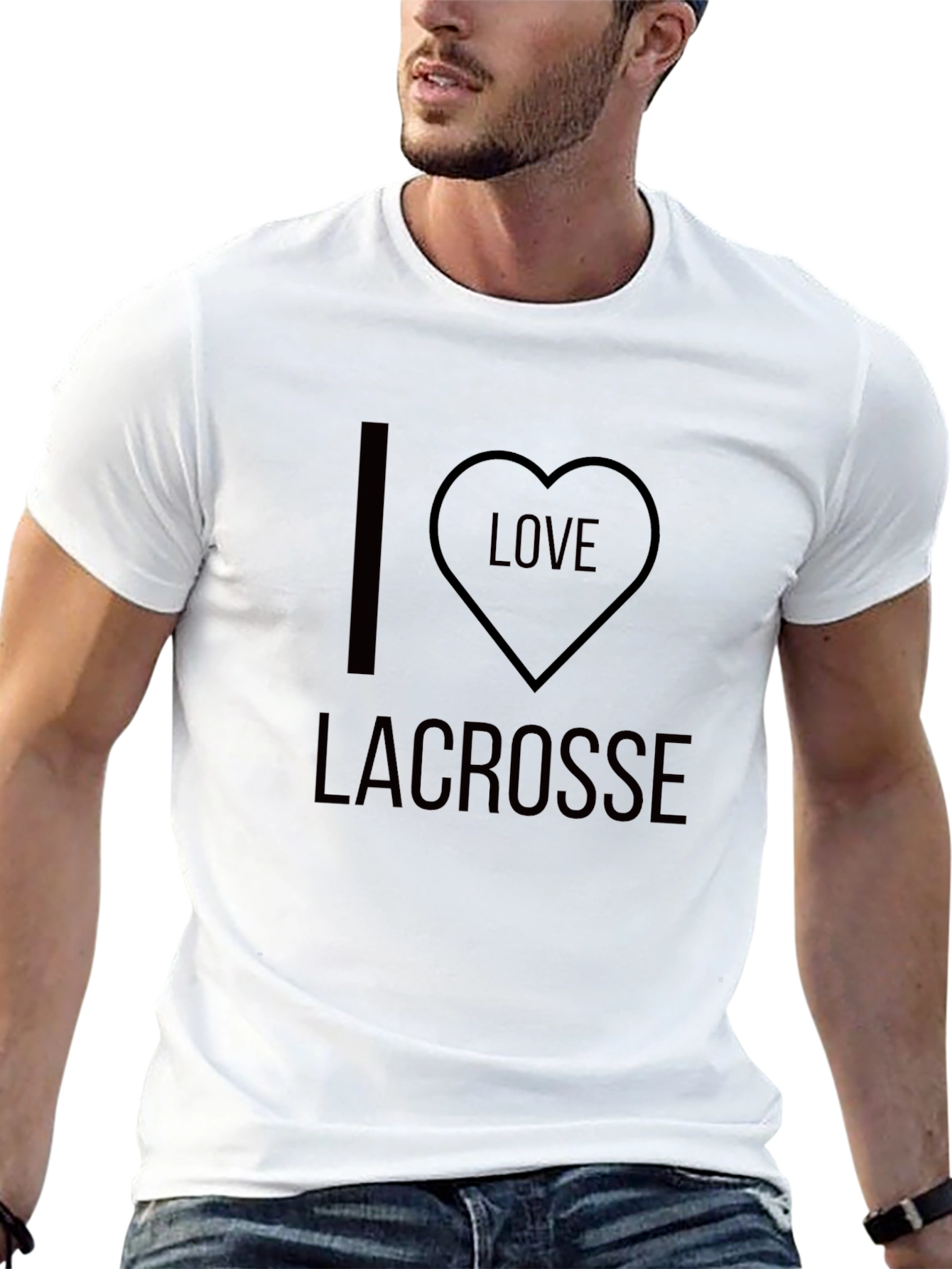 I Heart Lacrosse T-Shirt - Sporty & Stylish!