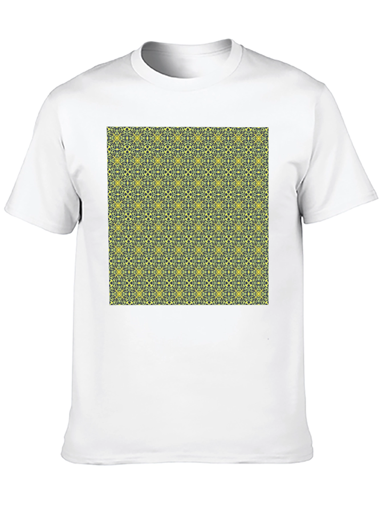 Patterned Black T-Shirt