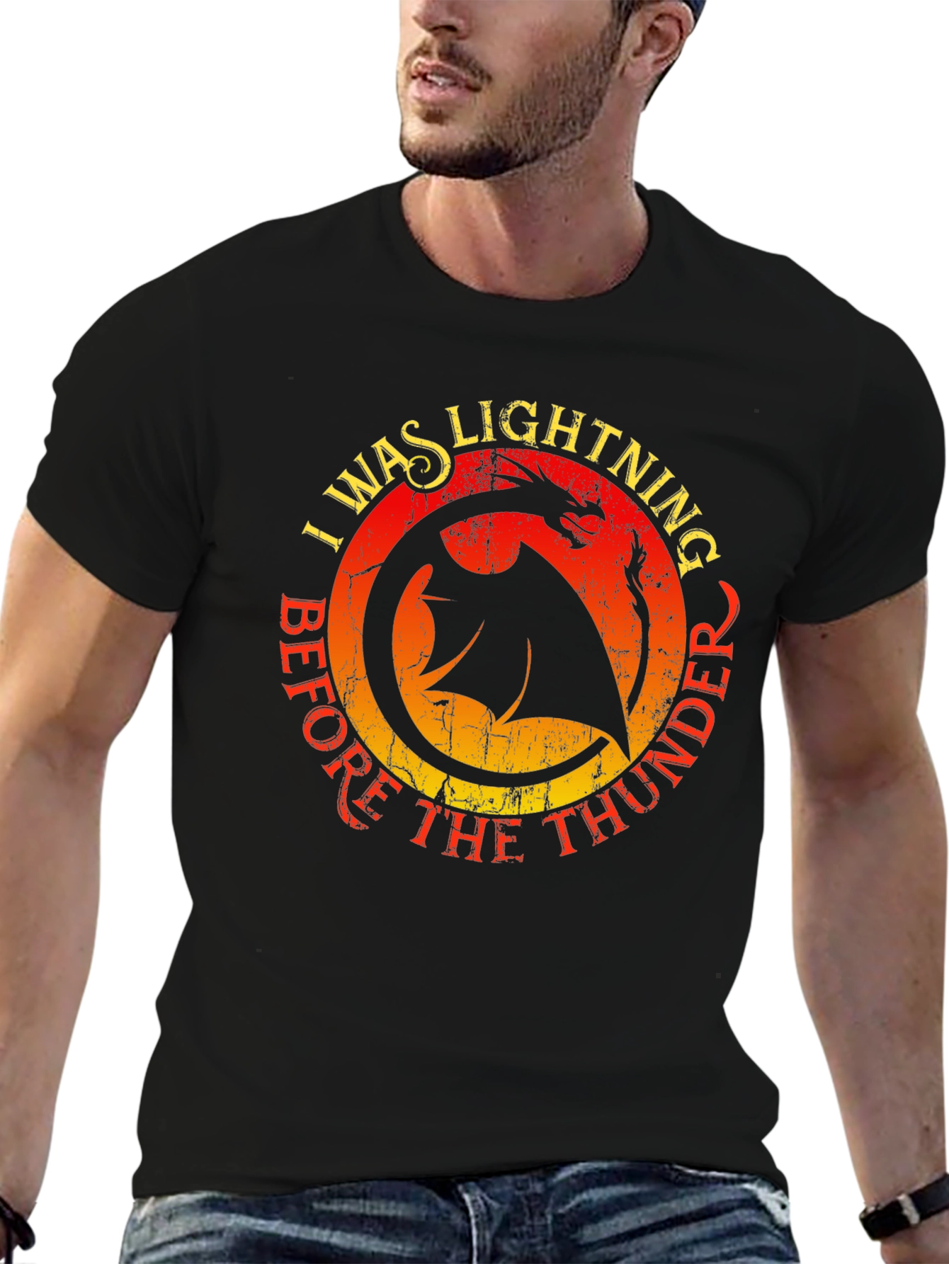 Dragon Lightning Thunder Graphic Tee