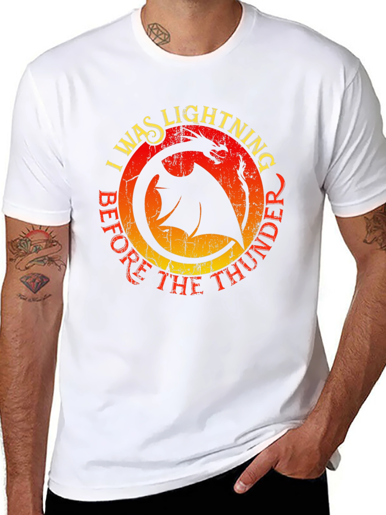 Dragon Lightning Thunder Graphic Tee