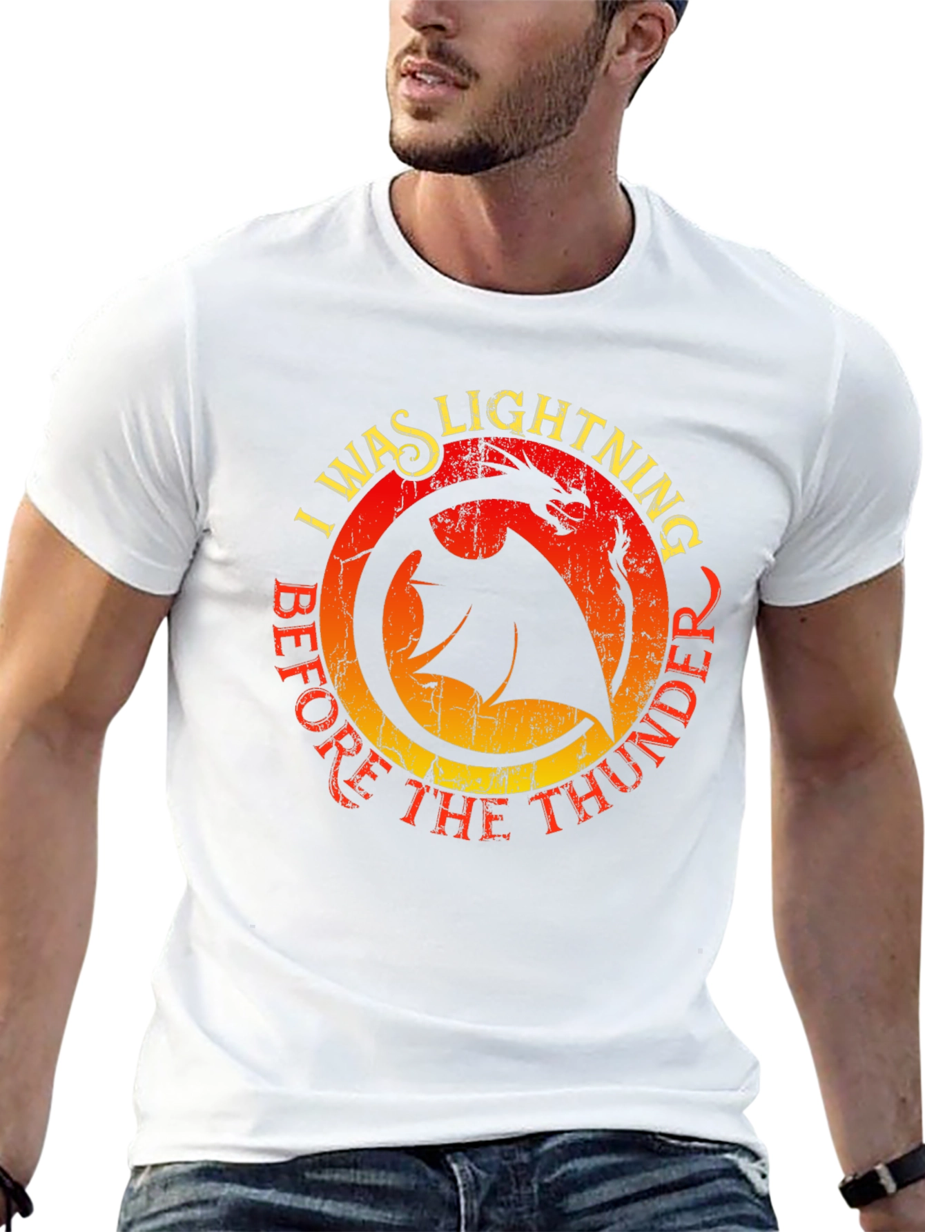 Dragon Lightning Thunder Graphic Tee