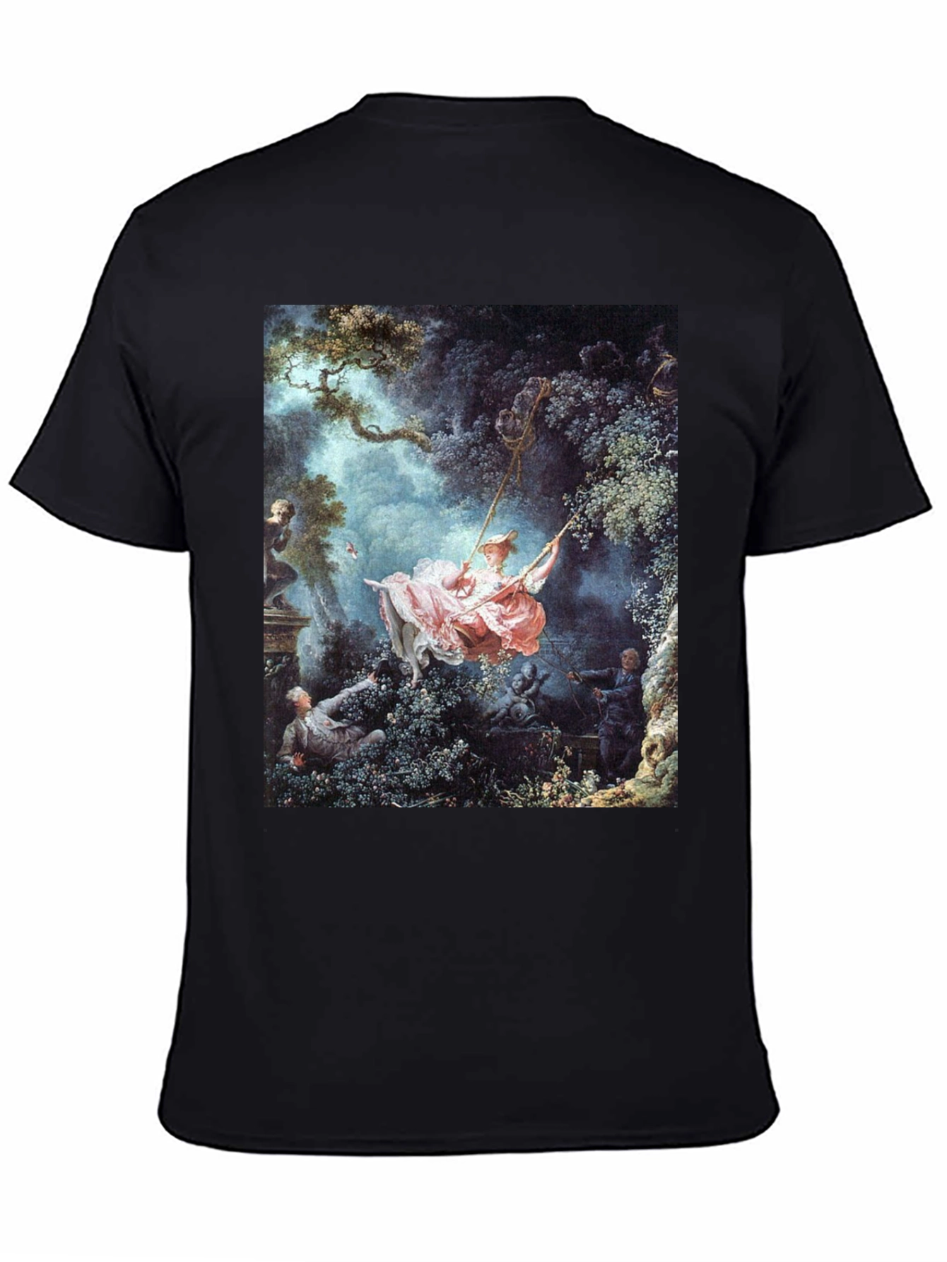 Artistic Swing Painting Tee - Unique Graphic T-Shirt