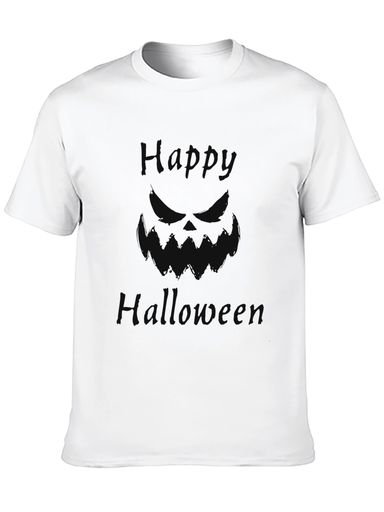 Happy Halloween Graphic Tee - Mens Black T-Shirt