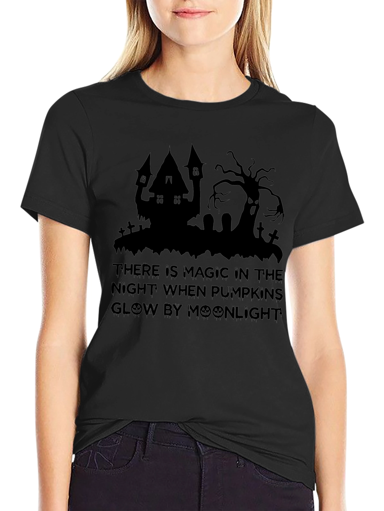 Halloween Moonlight Magic Graphic T-Shirt