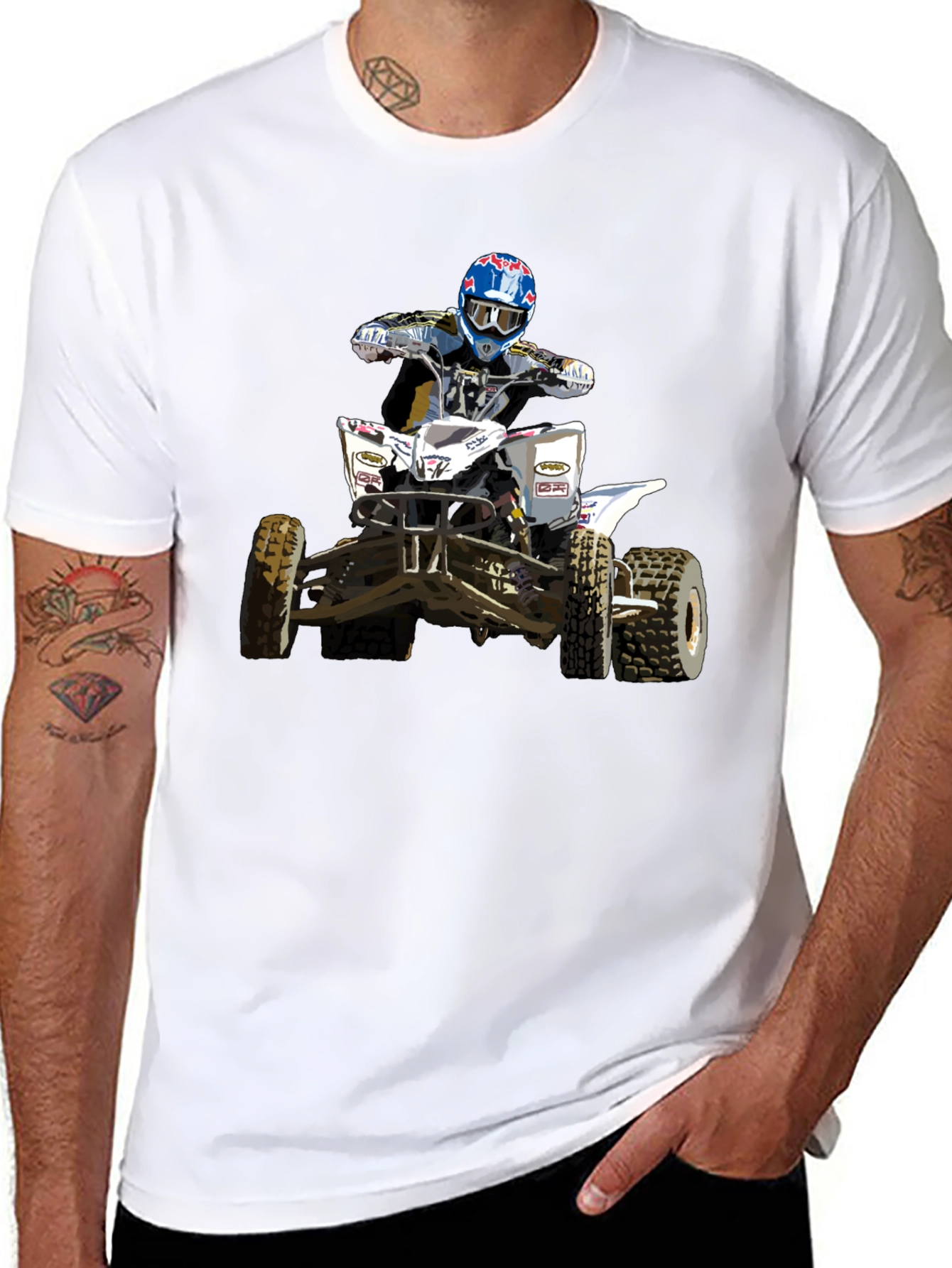 ATV Rider Graphic Tee - Black