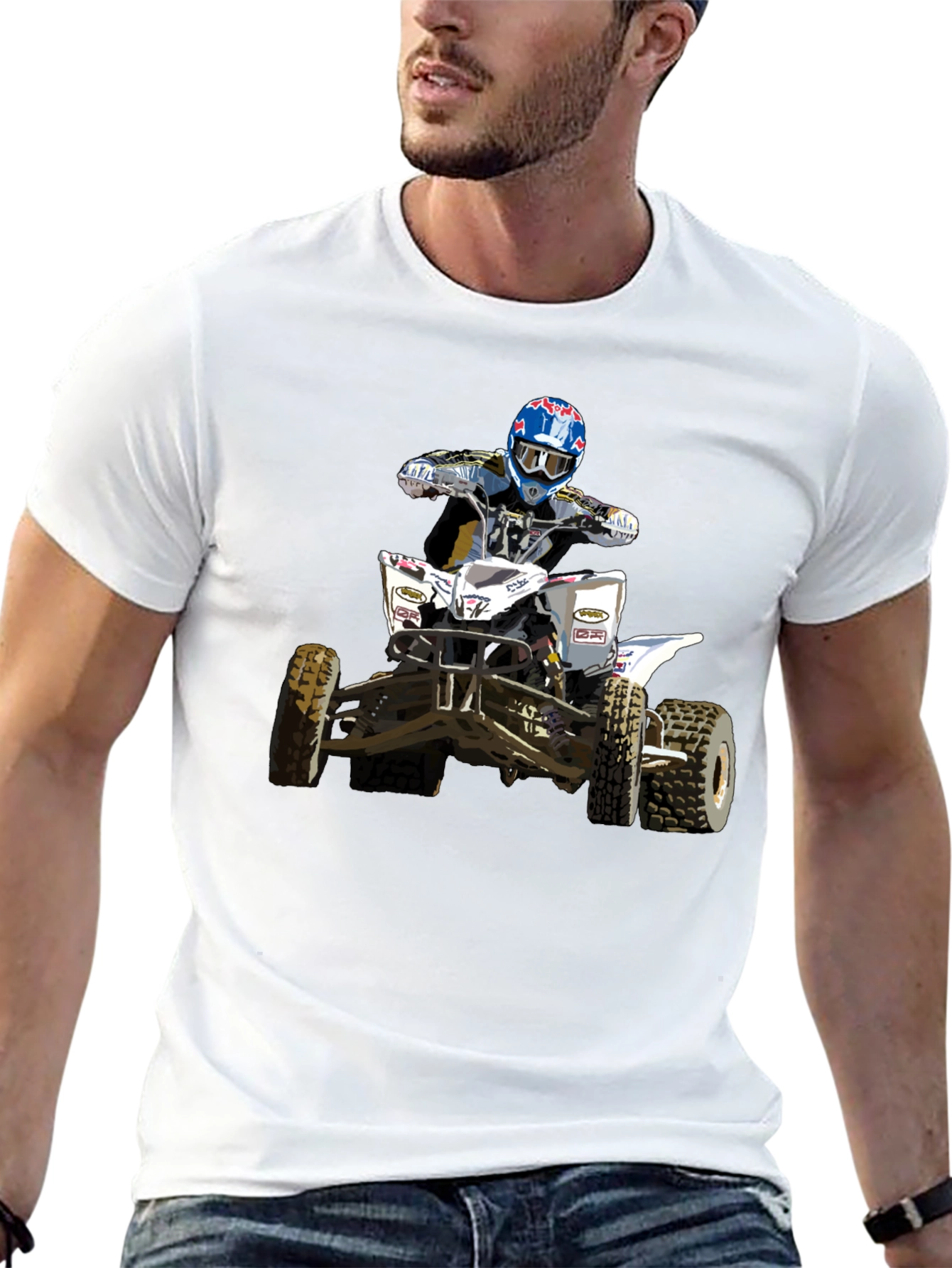 ATV Rider Graphic Tee - Black