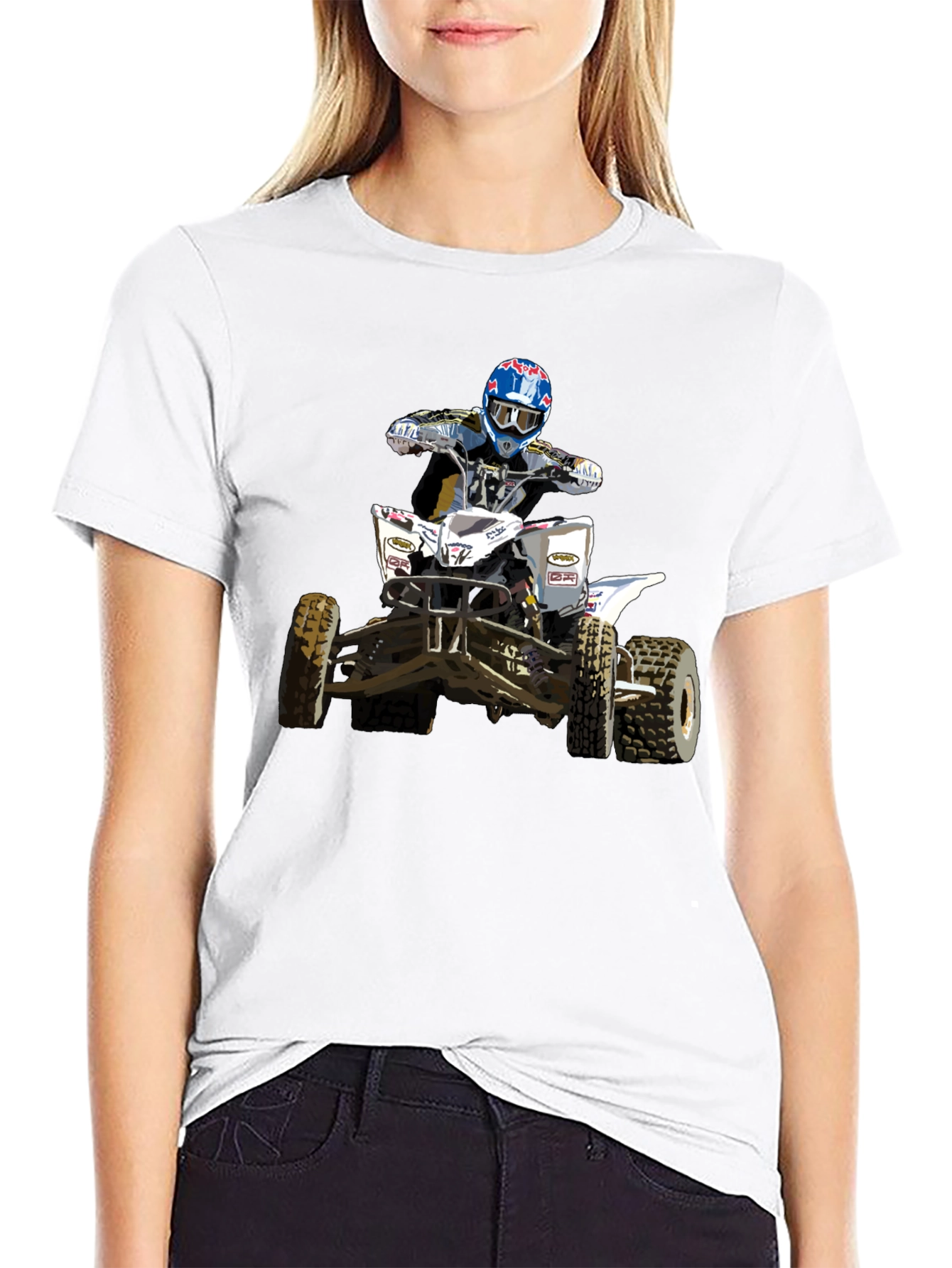 ATV Rider Graphic Tee - Black