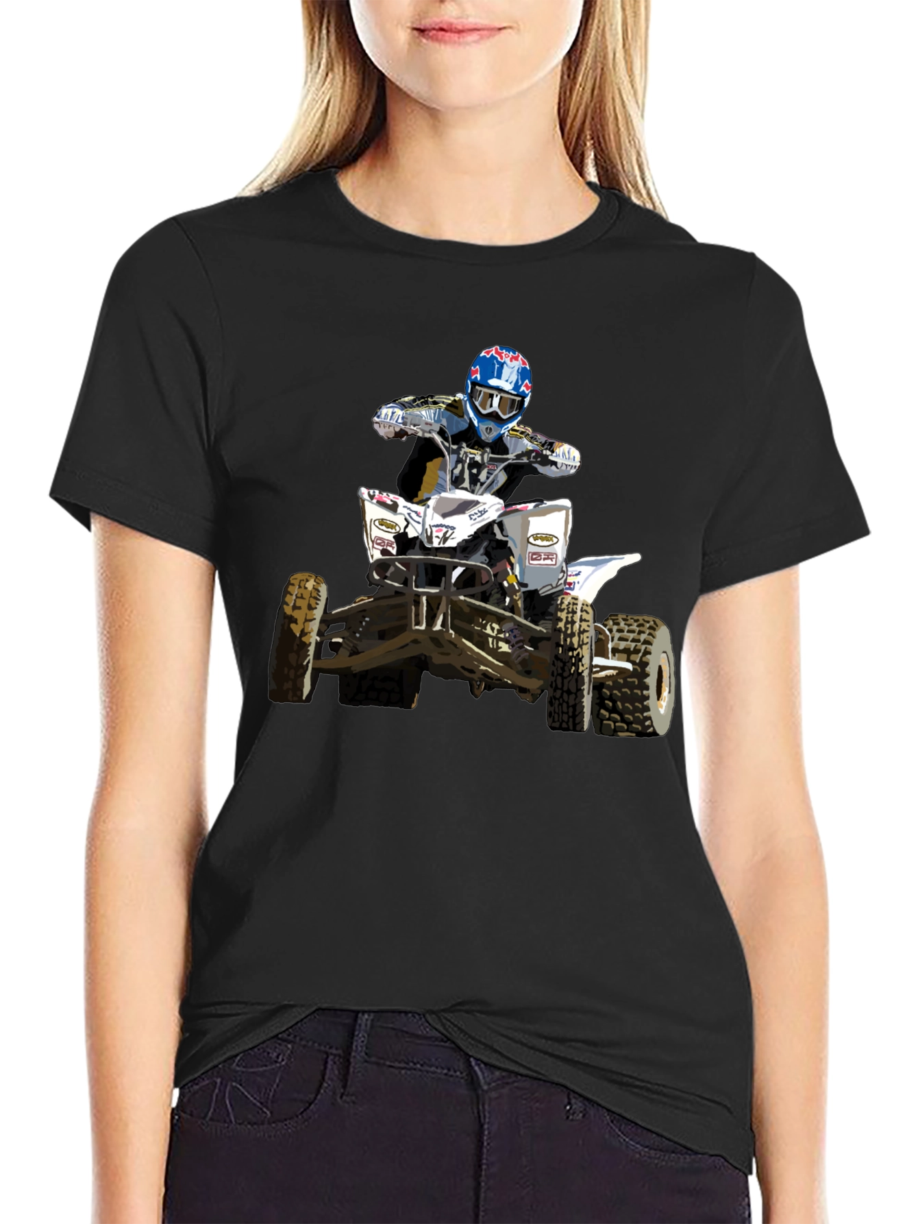 ATV Rider Graphic Tee - Black