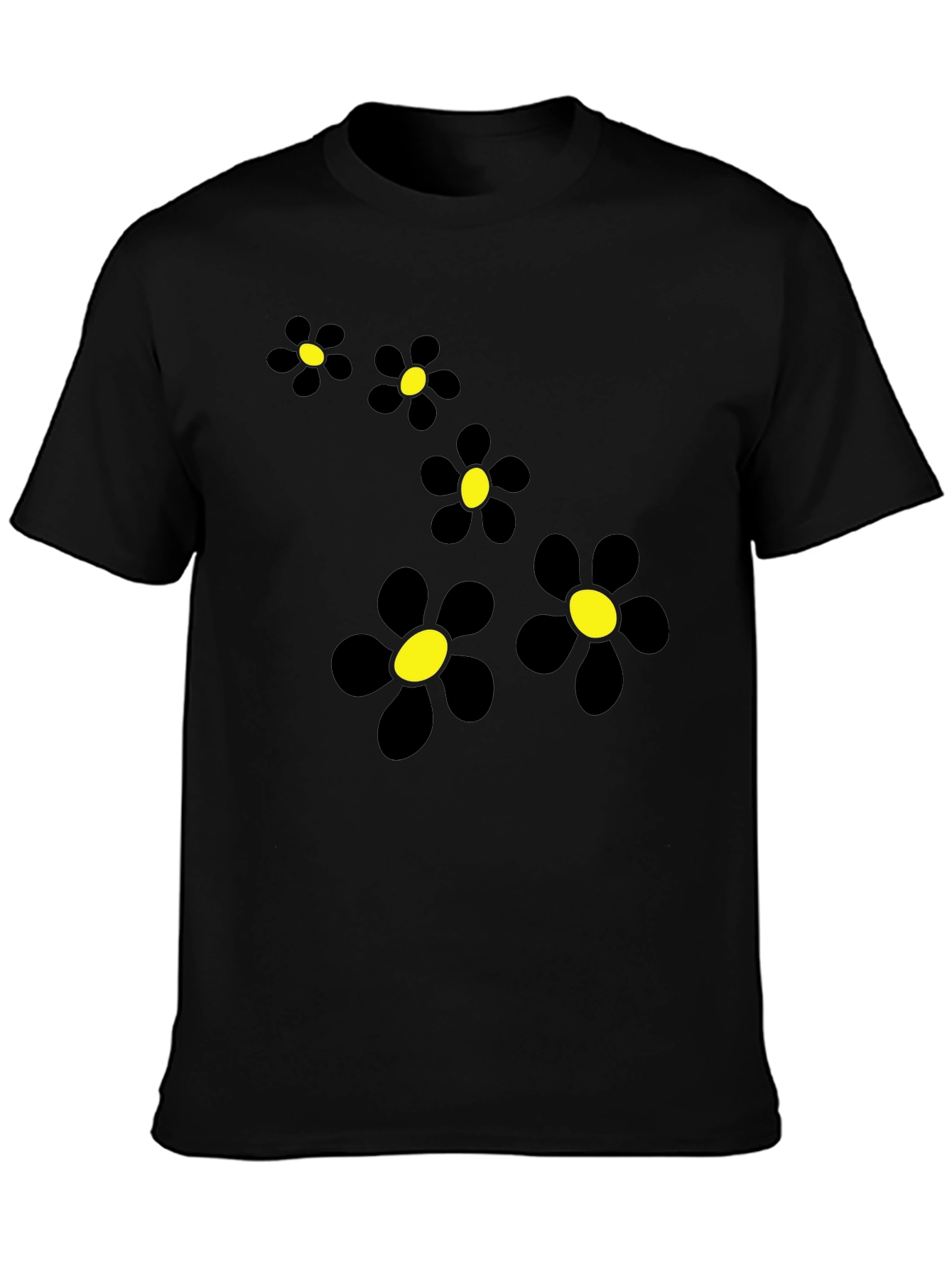 Black Daisy Chain Graphic Tee