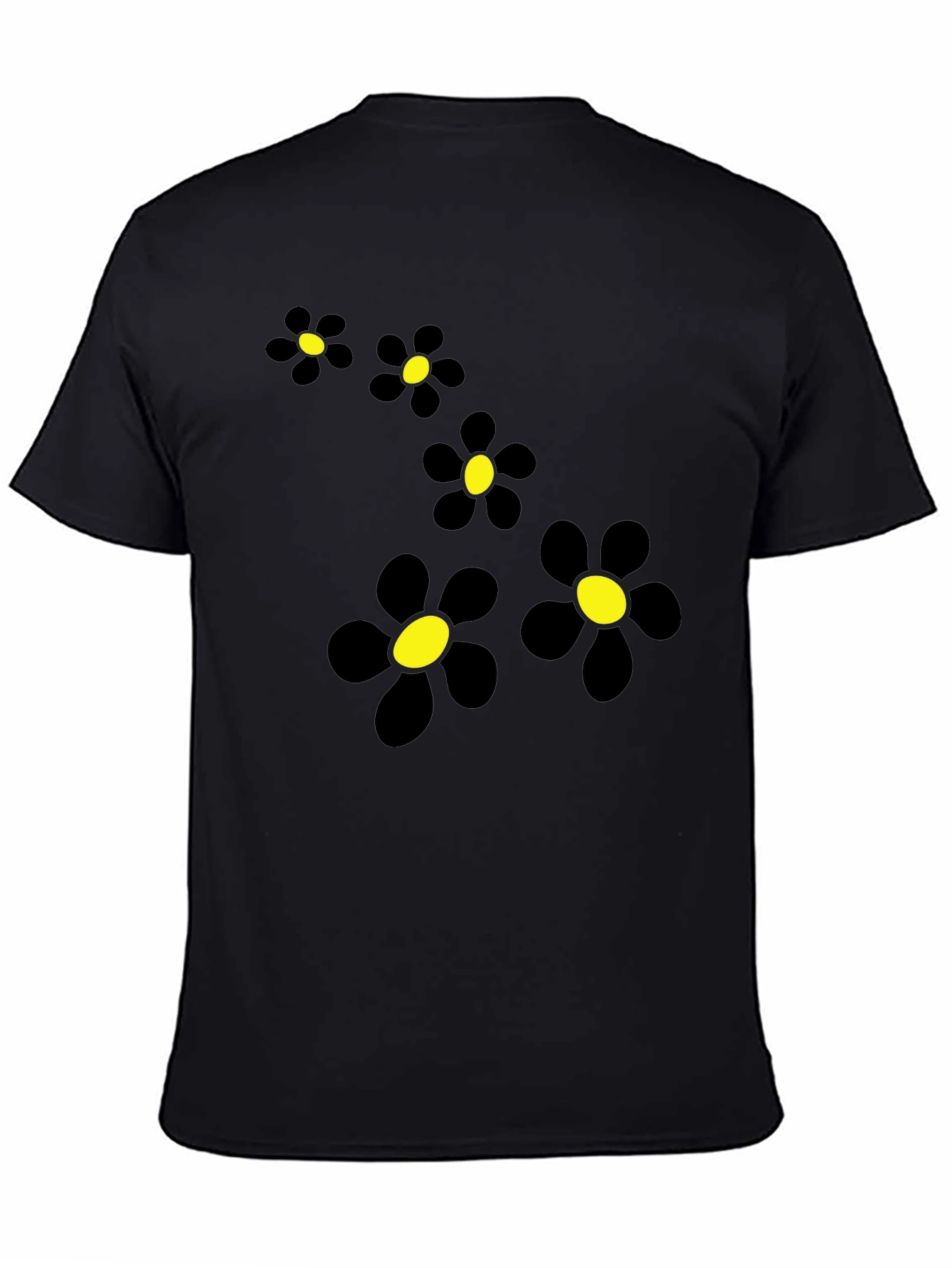 Black Daisy Chain Graphic Tee