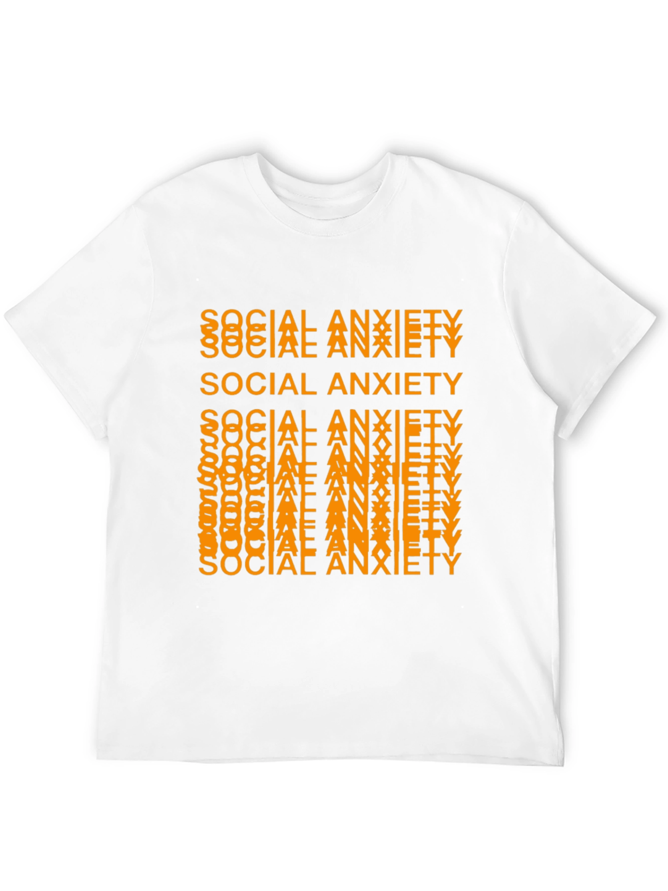 Social Anxiety Graphic Tee - Black Unisex T-Shirt