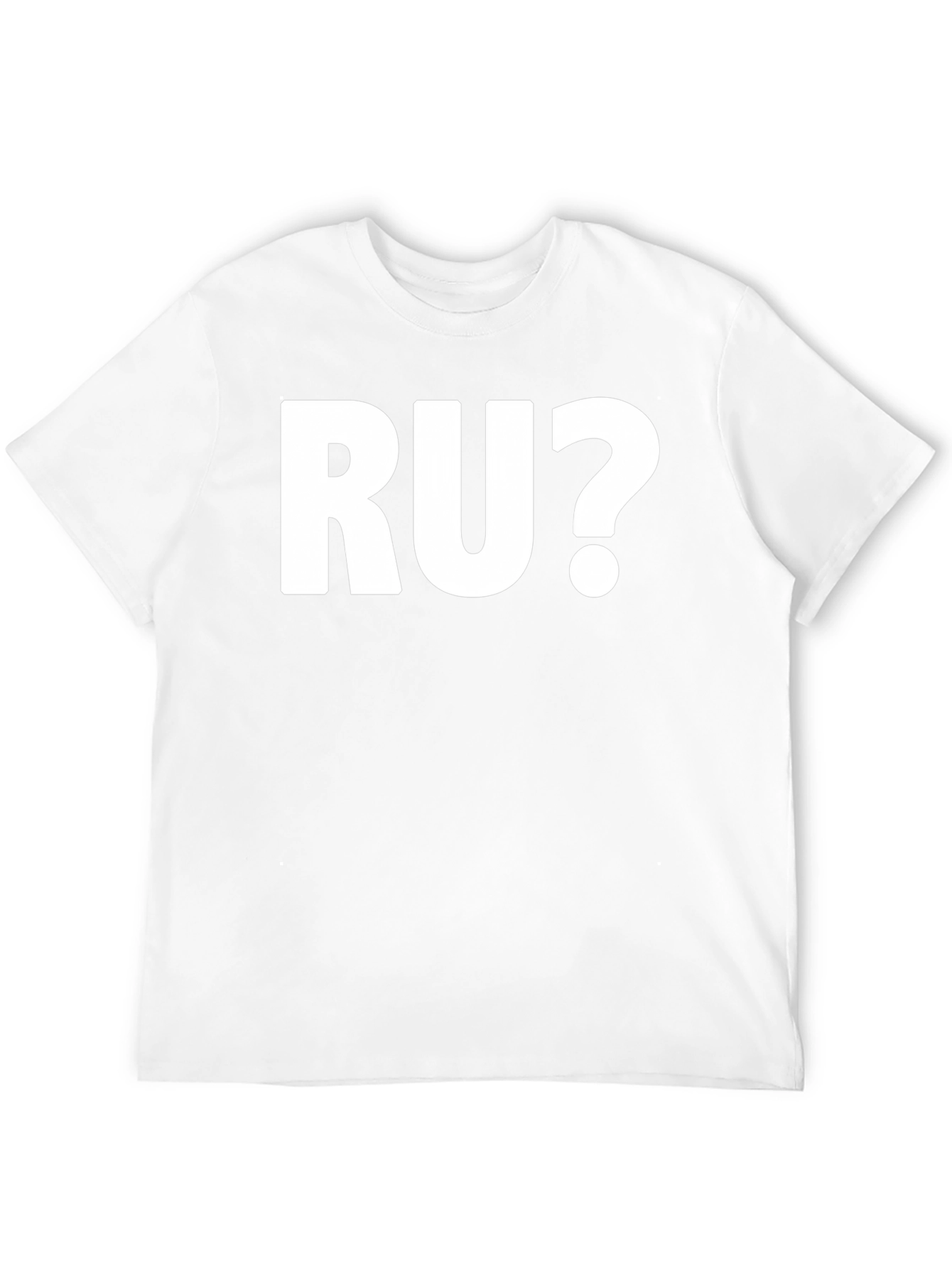 RU? Graphic T-Shirt - Black Cotton Tee