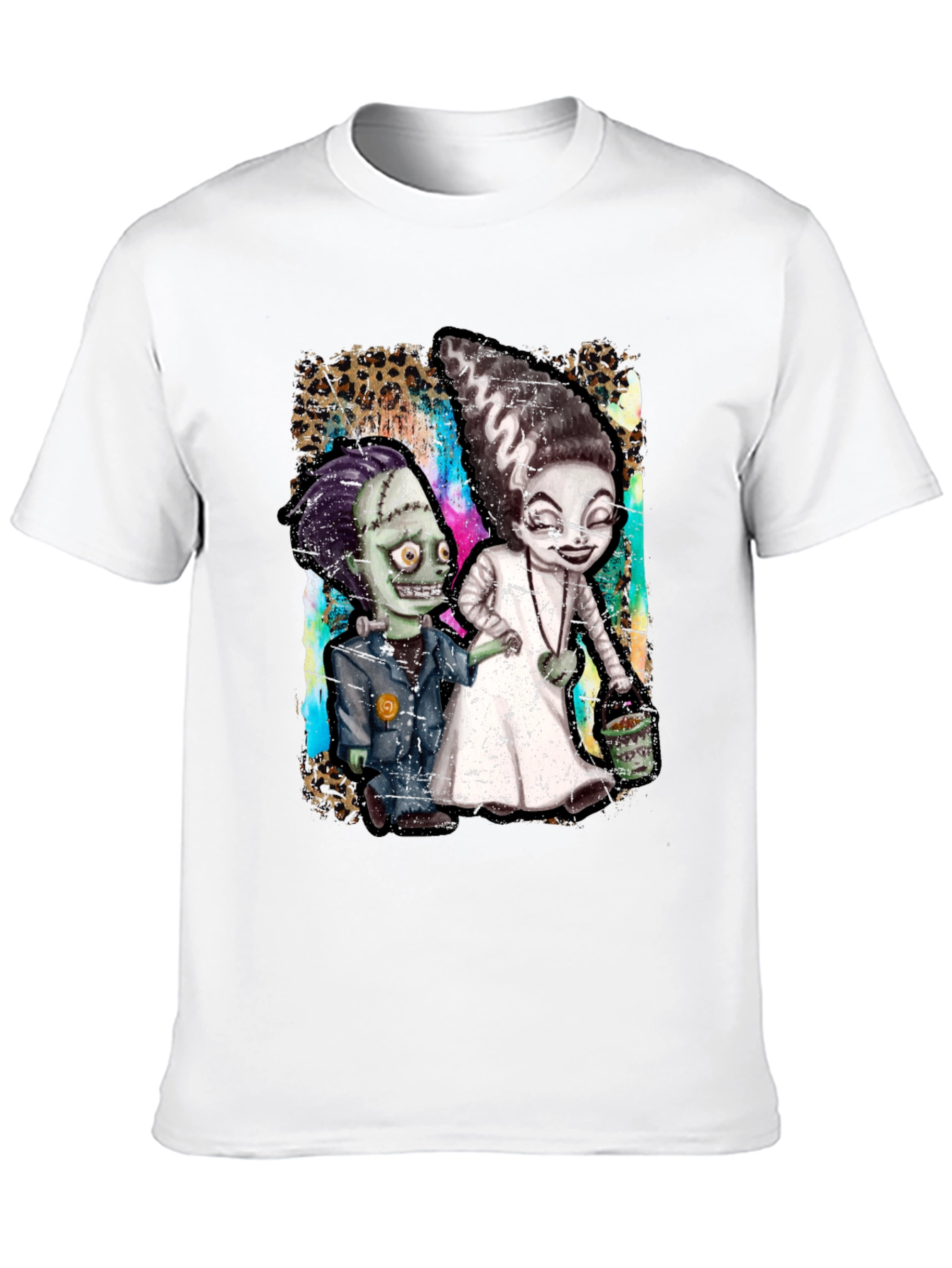 Monster Couple Graphic Tee - Halloween Style