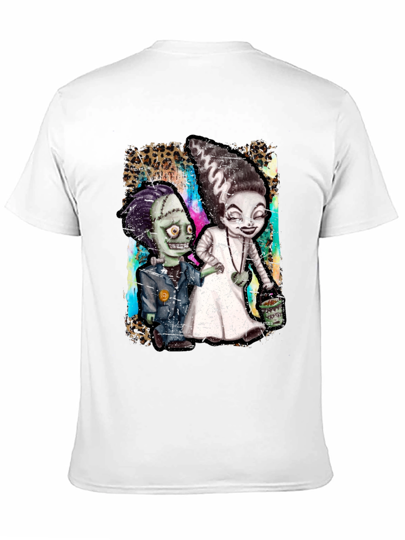 Monster Couple Graphic Tee - Halloween Style